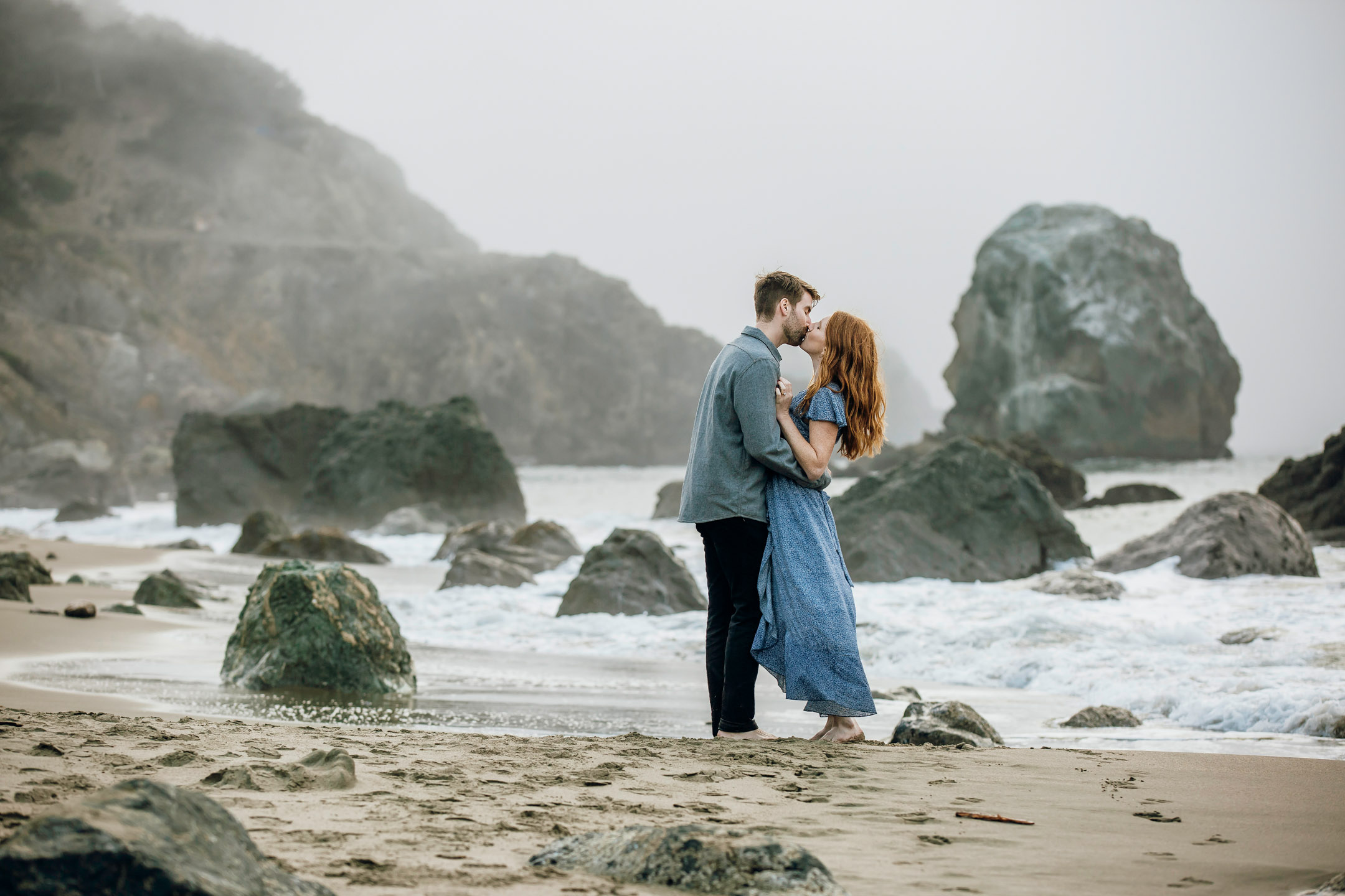 San Francisco Land's End engagement photos by Seattle wedding photographer James Thomas Long Photography