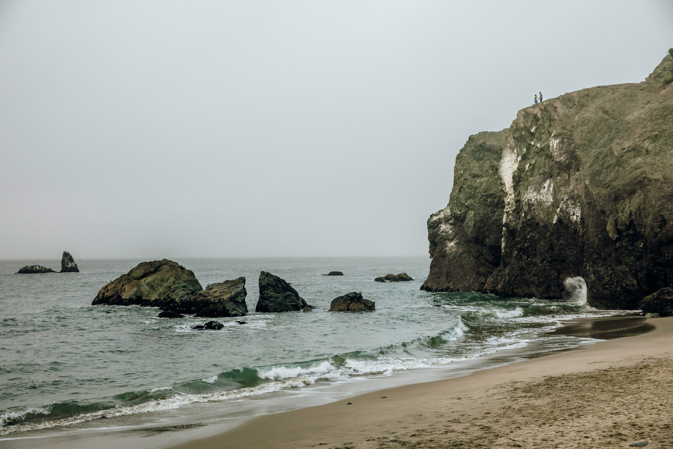 San Francisco Land's End engagement photos by Seattle wedding photographer James Thomas Long Photography