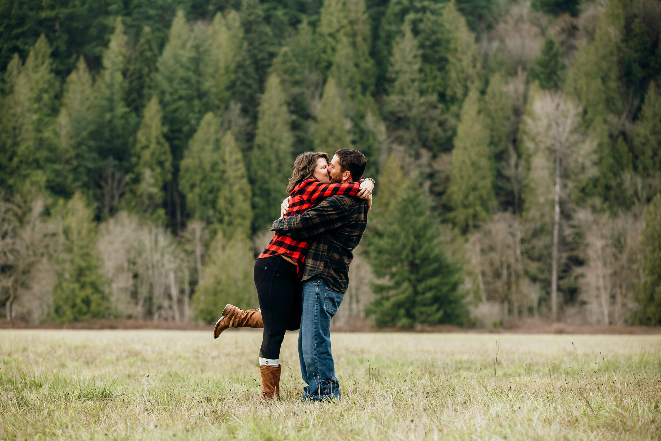 Flaming Geyser State Park engagement session by Seattle adventure wedding photographer James Thomas Long Photography