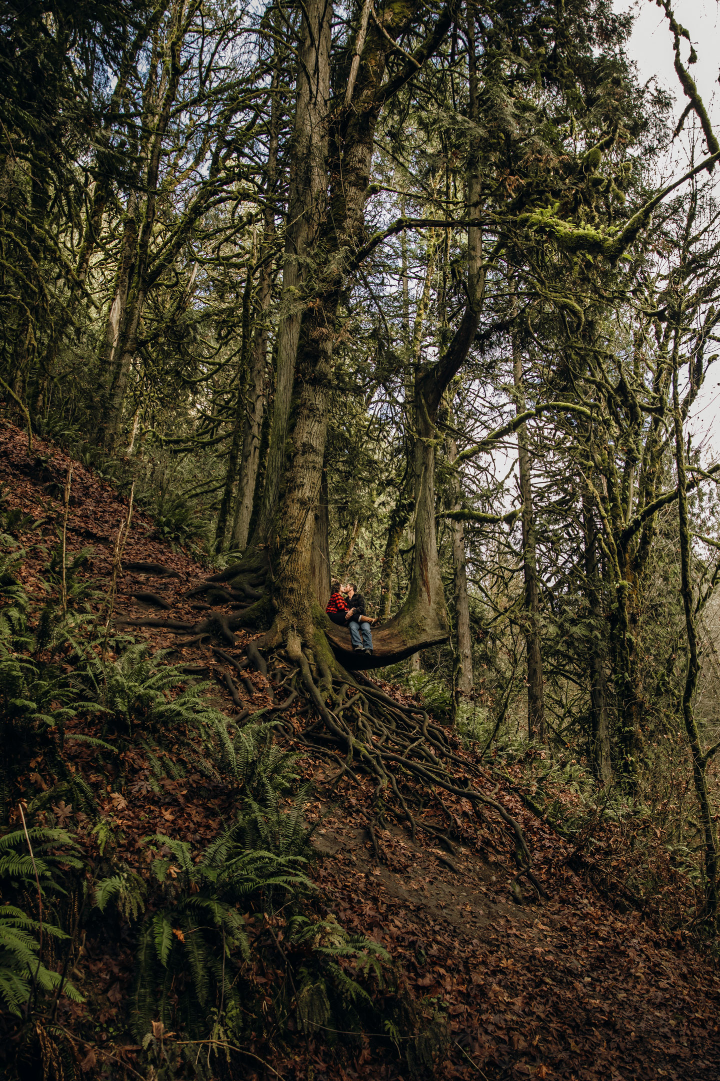 Flaming Geyser State Park engagement session by Seattle adventure wedding photographer James Thomas Long Photography