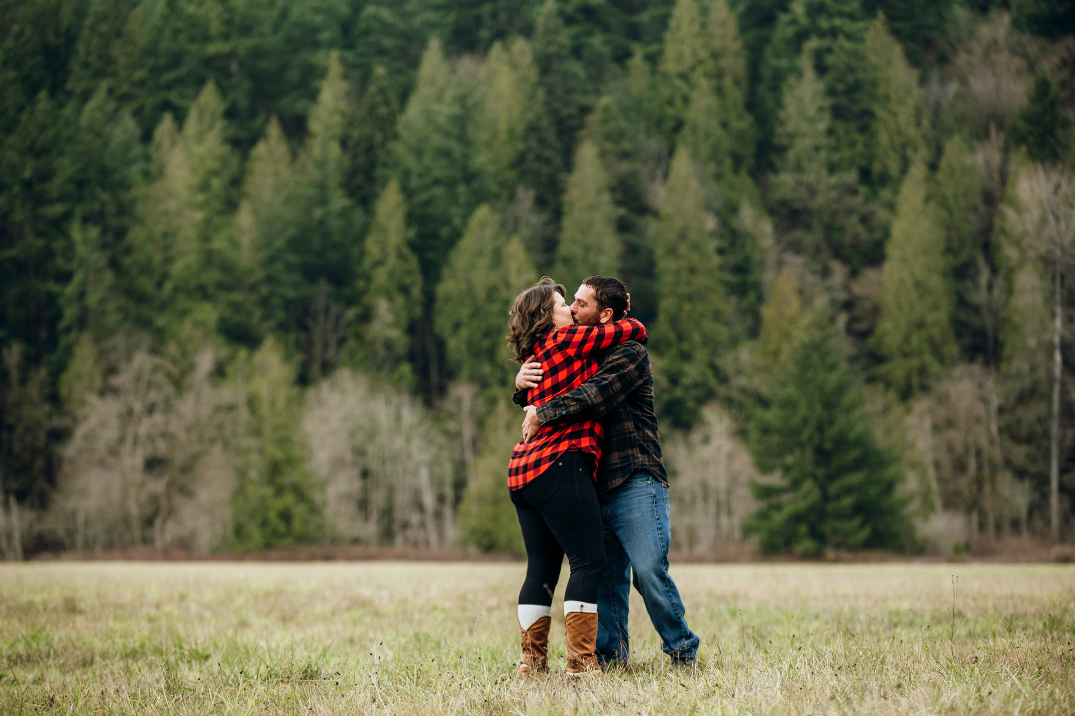 Flaming Geyser State Park engagement session by Seattle adventure wedding photographer James Thomas Long Photography