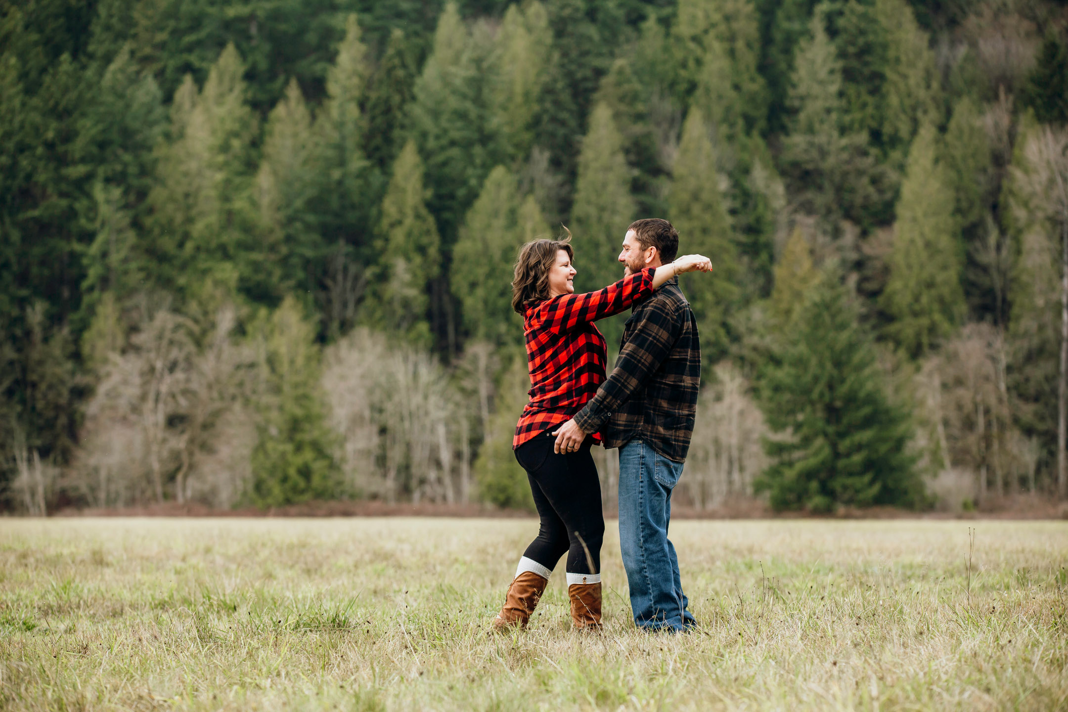 Flaming Geyser State Park engagement session by Seattle adventure wedding photographer James Thomas Long Photography