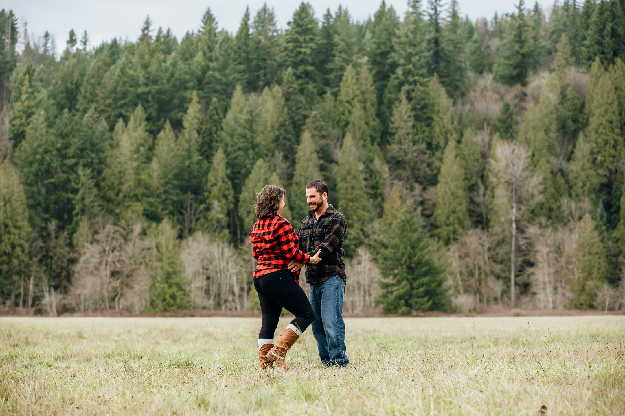 Flaming Geyser State Park engagement session by Seattle adventure wedding photographer James Thomas Long Photography