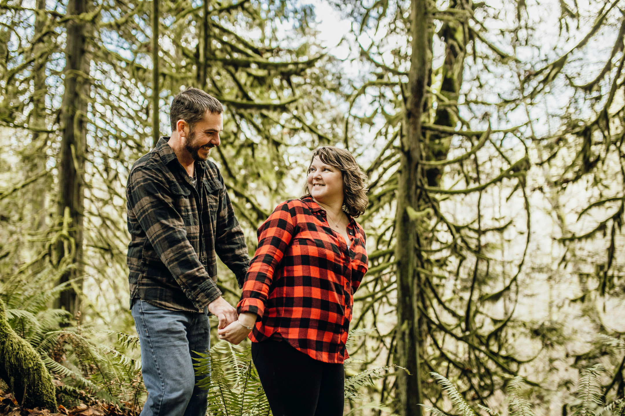 Flaming Geyser State Park engagement session by Seattle adventure wedding photographer James Thomas Long Photography