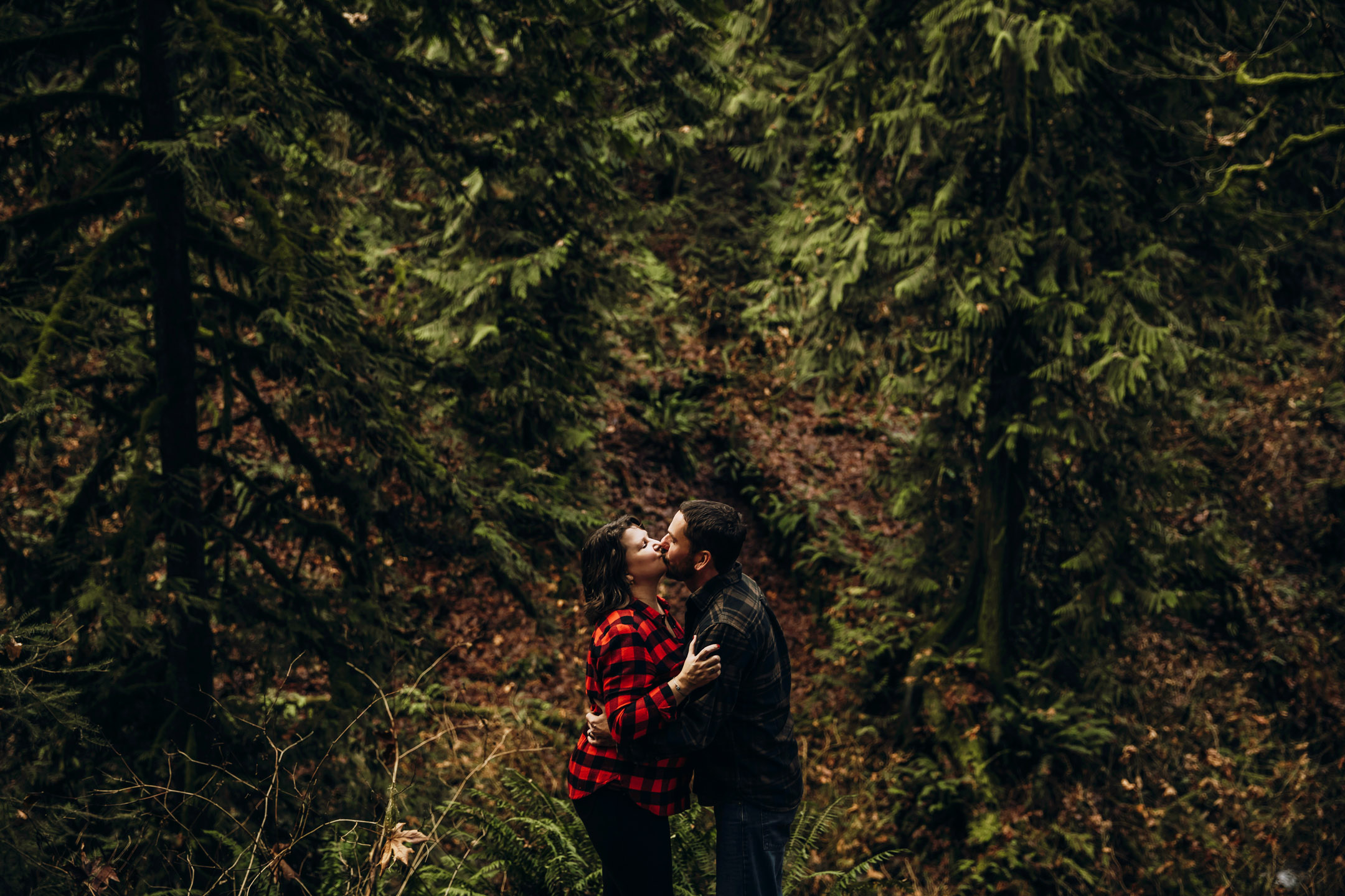 Flaming Geyser State Park engagement session by Seattle adventure wedding photographer James Thomas Long Photography