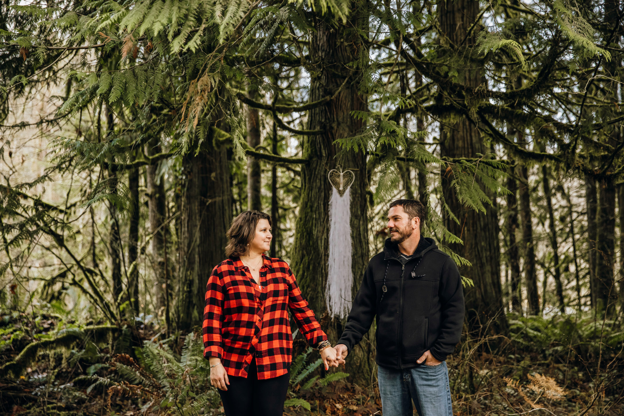 Flaming Geyser State Park engagement session by Seattle adventure wedding photographer James Thomas Long Photography