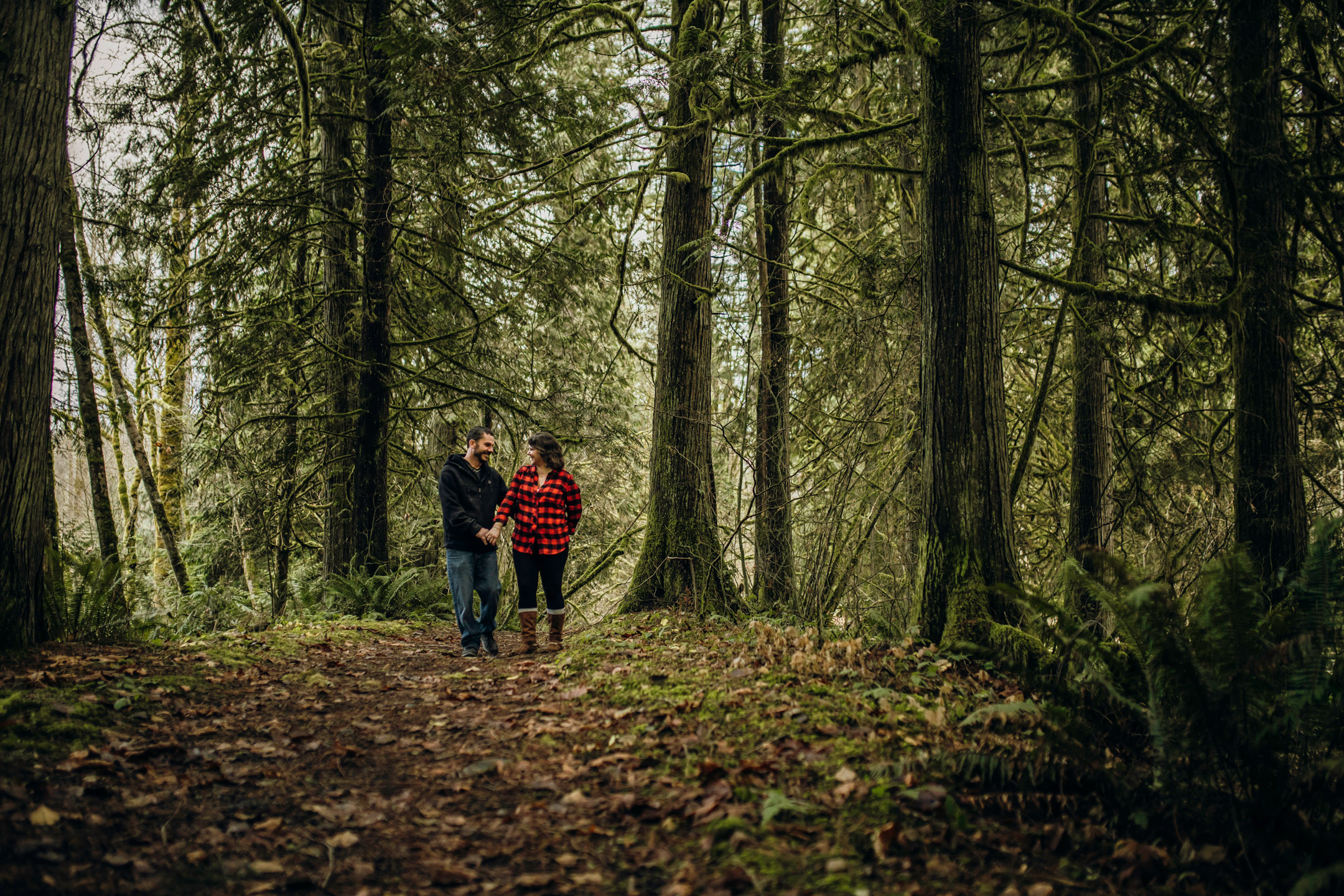 Flaming Geyser State Park engagement session by Seattle adventure wedding photographer James Thomas Long Photography