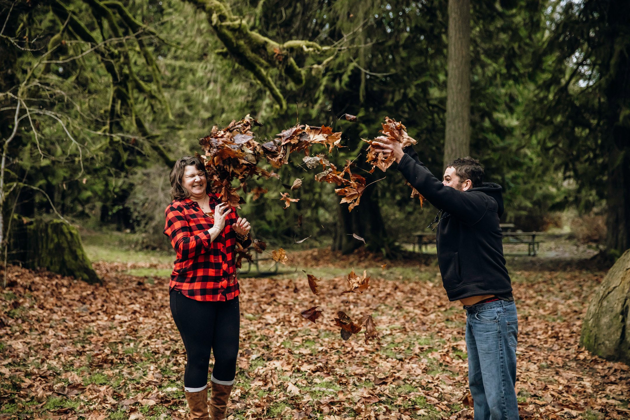 Flaming Geyser State Park engagement session by Seattle adventure wedding photographer James Thomas Long Photography