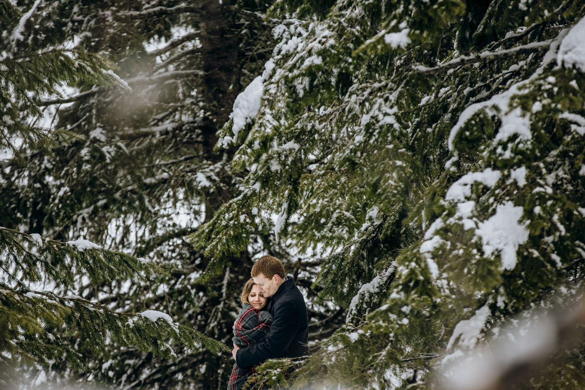 Snoqualmie Pass adventure engagement session by Seattle wedding photographer James Thomas Long Photography