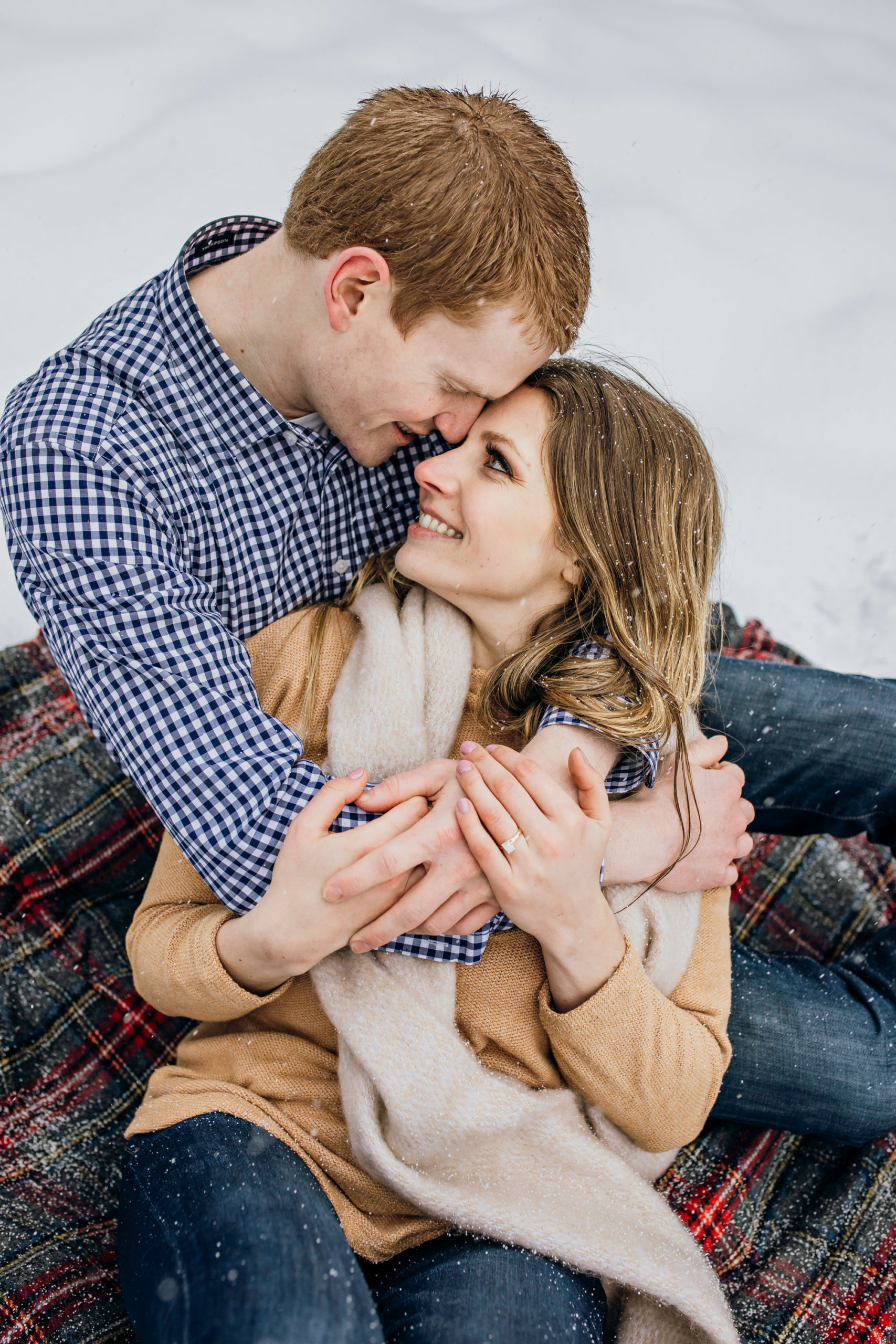 Snoqualmie Pass adventure engagement session by Seattle wedding photographer James Thomas Long Photography