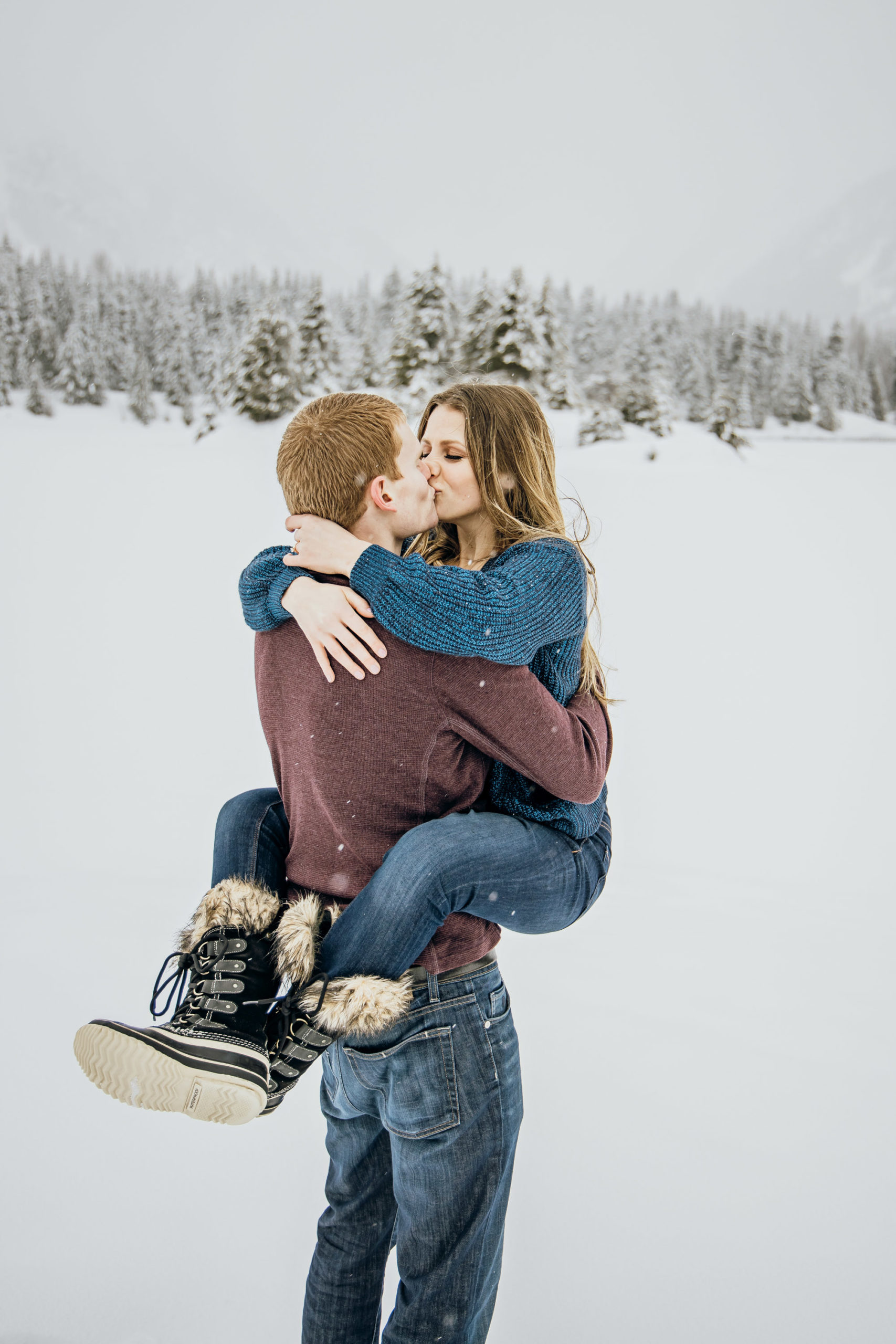 Snoqualmie Pass adventure engagement session by Seattle wedding photographer James Thomas Long Photography