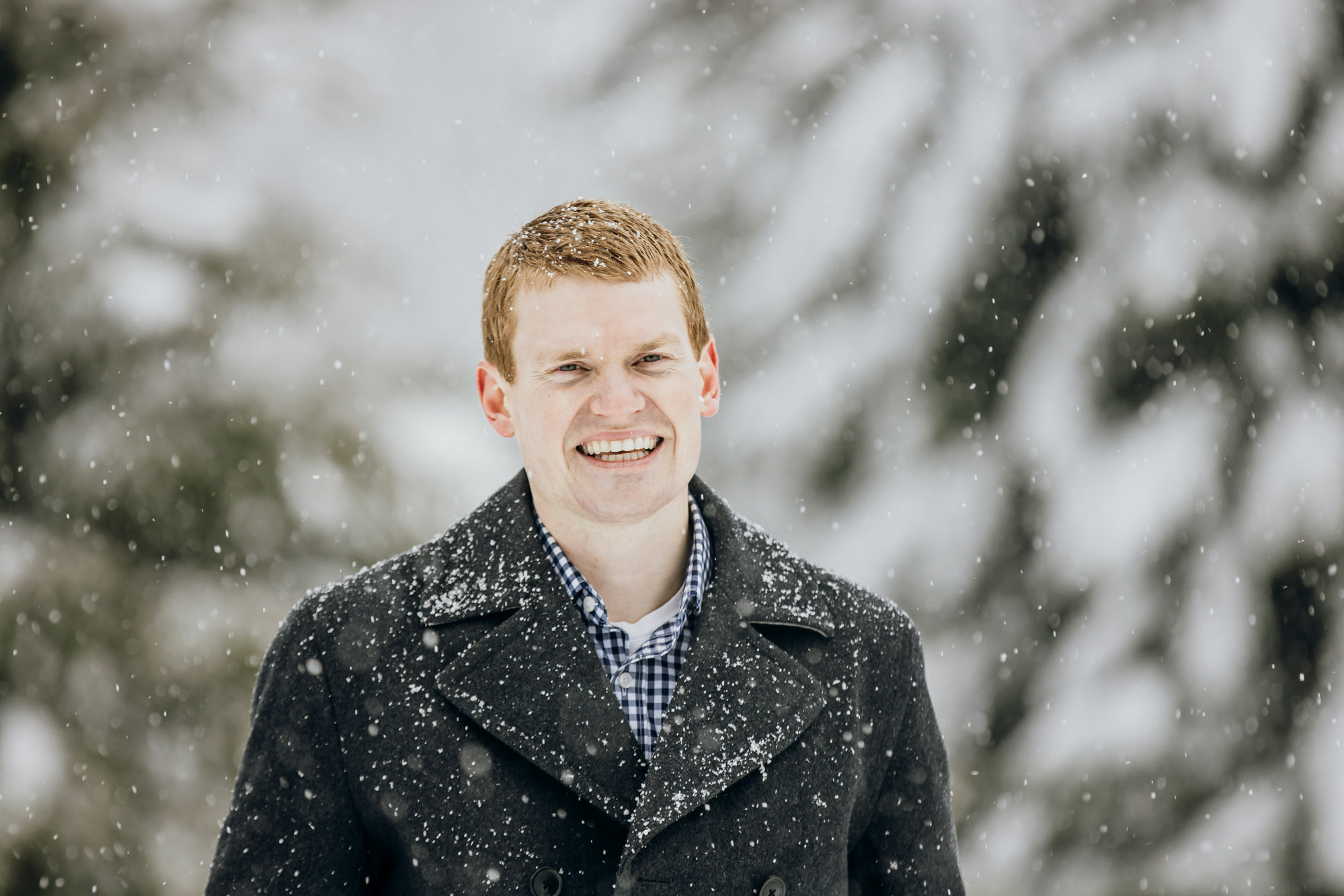 Snoqualmie Pass adventure engagement session by Seattle wedding photographer James Thomas Long Photography