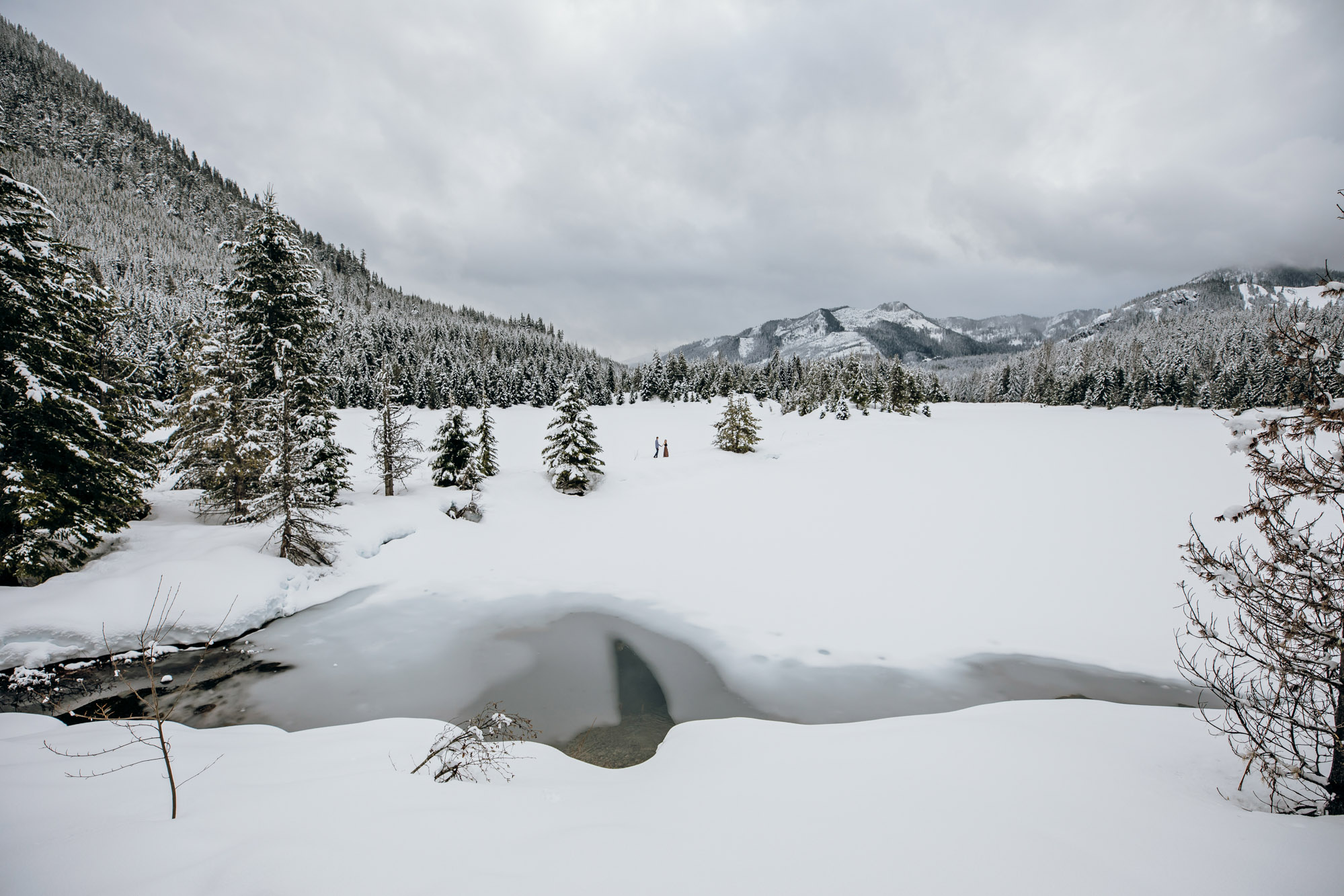 Snoqualmie Pass adventure engagement session by Seattle wedding photographer James Thomas Long Photography