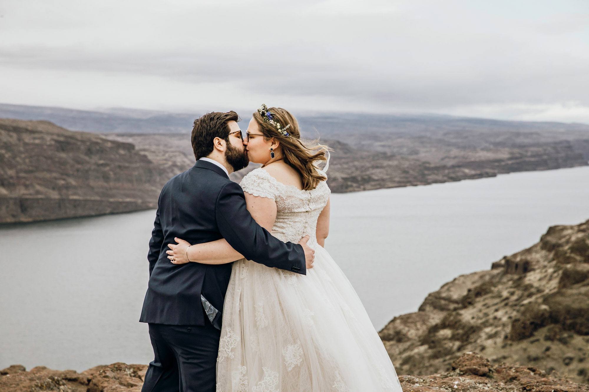 Columbia River Gorge Central Washington trash the dress session by Seattle wedding photographer James Thomas Long Photography