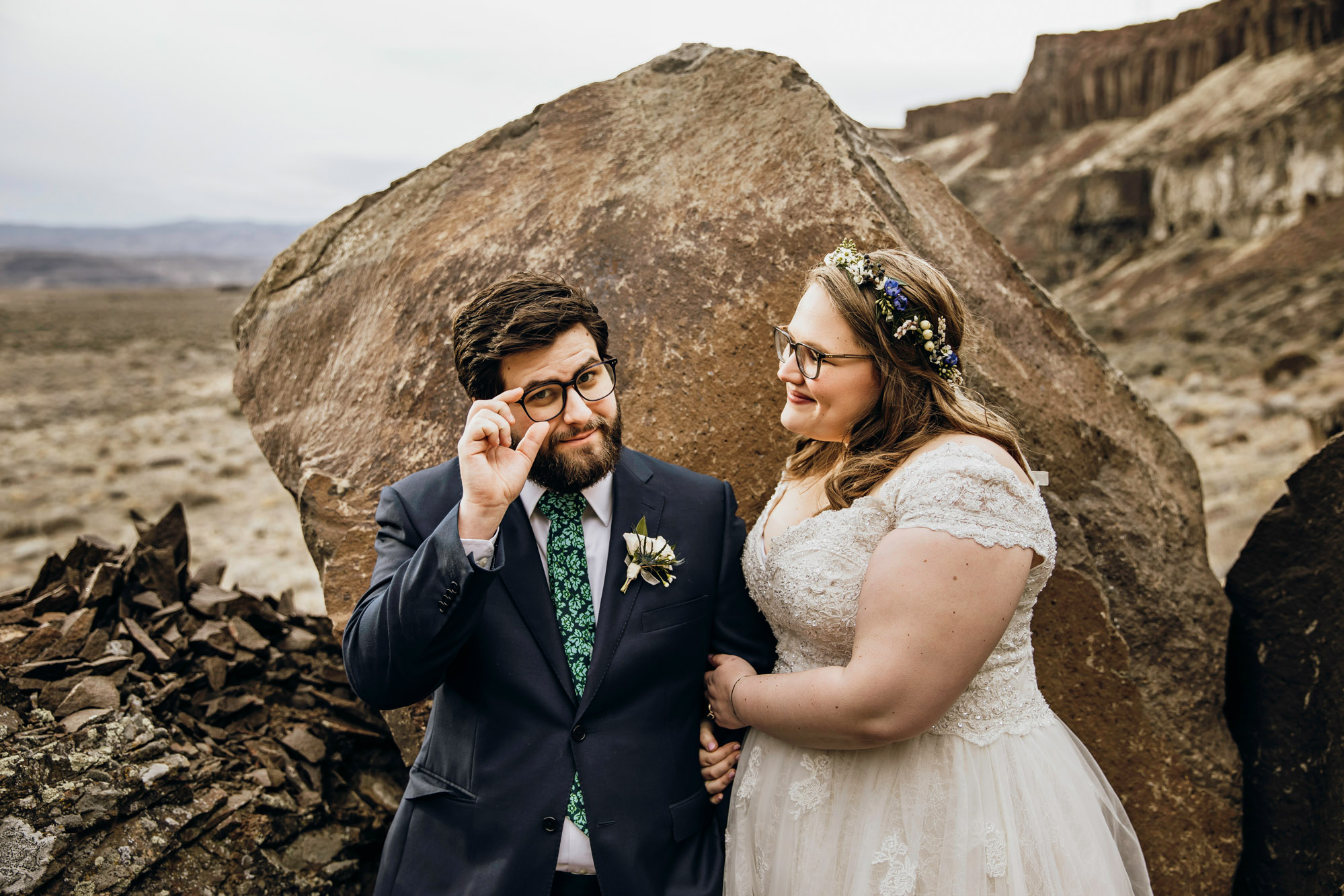 Columbia River Gorge Central Washington trash the dress session by Seattle wedding photographer James Thomas Long Photography