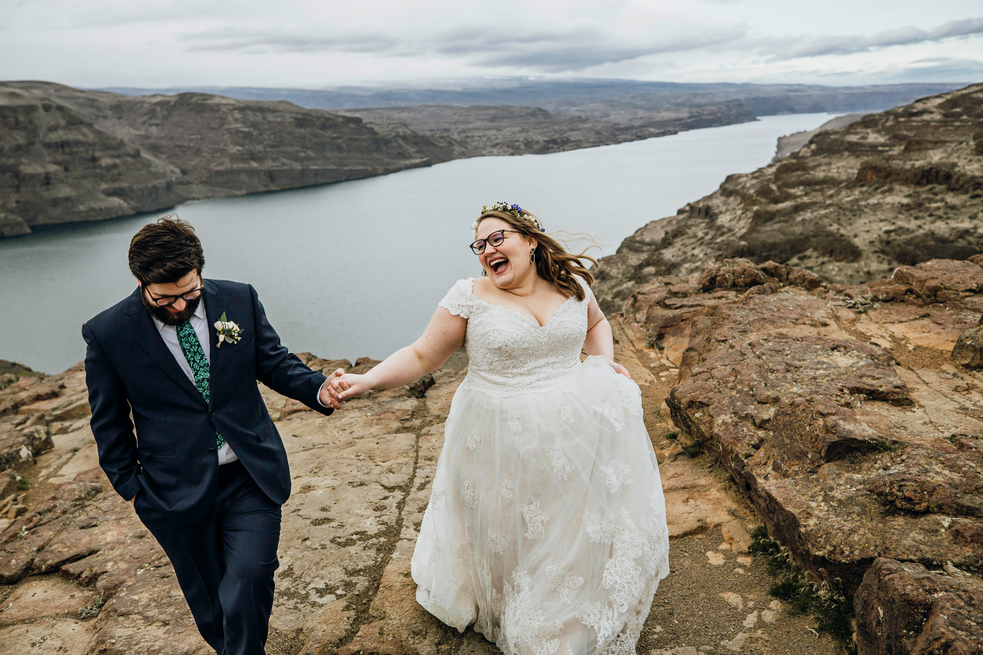 Columbia River Gorge Central Washington trash the dress session by Seattle wedding photographer James Thomas Long Photography