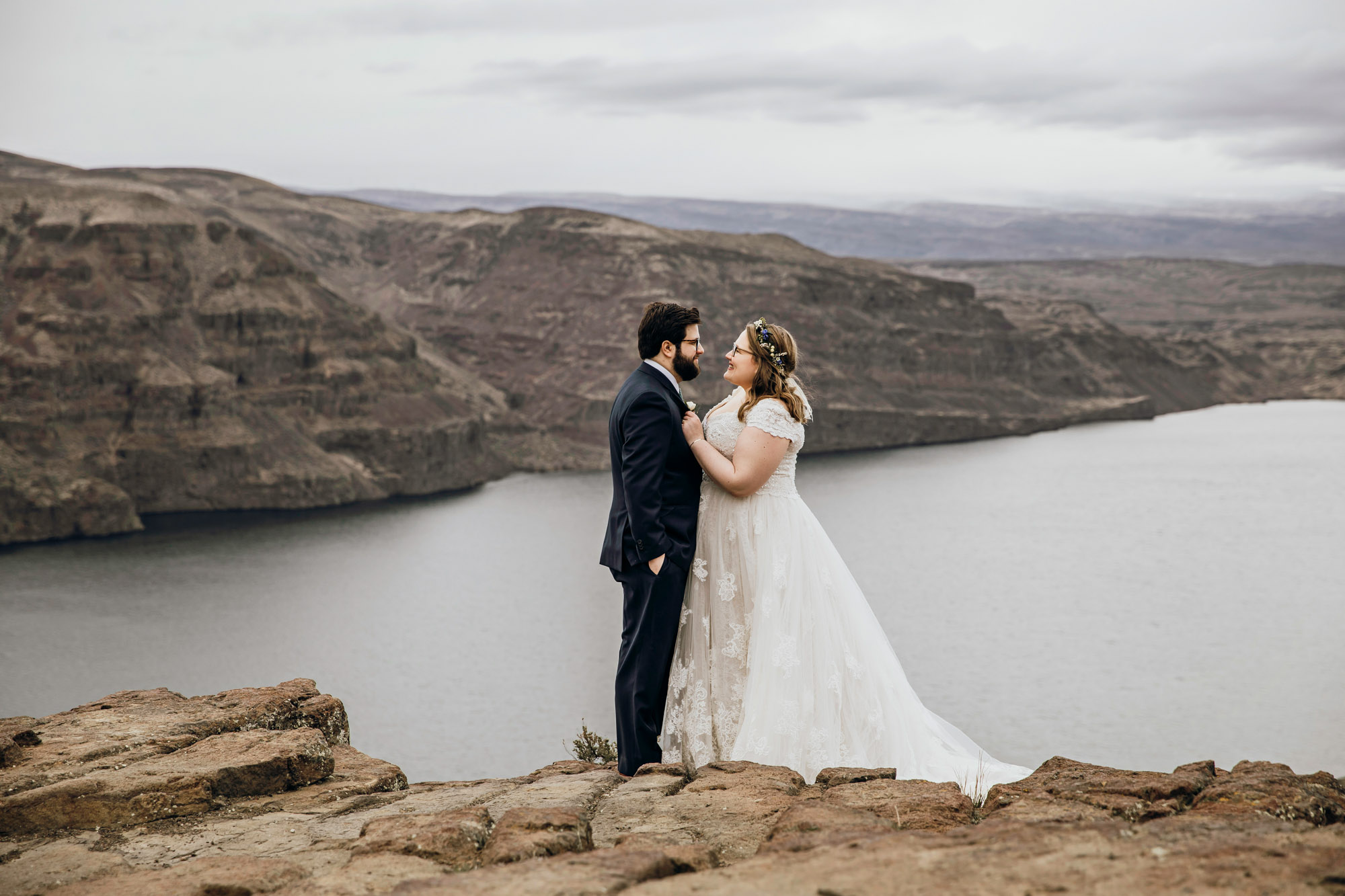 Columbia River Gorge Central Washington trash the dress session by Seattle wedding photographer James Thomas Long Photography