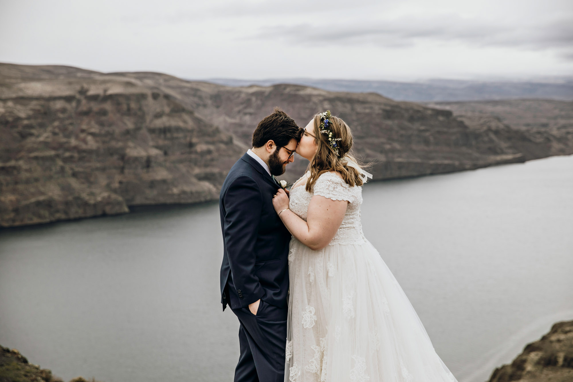 Columbia River Gorge Central Washington trash the dress session by Seattle wedding photographer James Thomas Long Photography