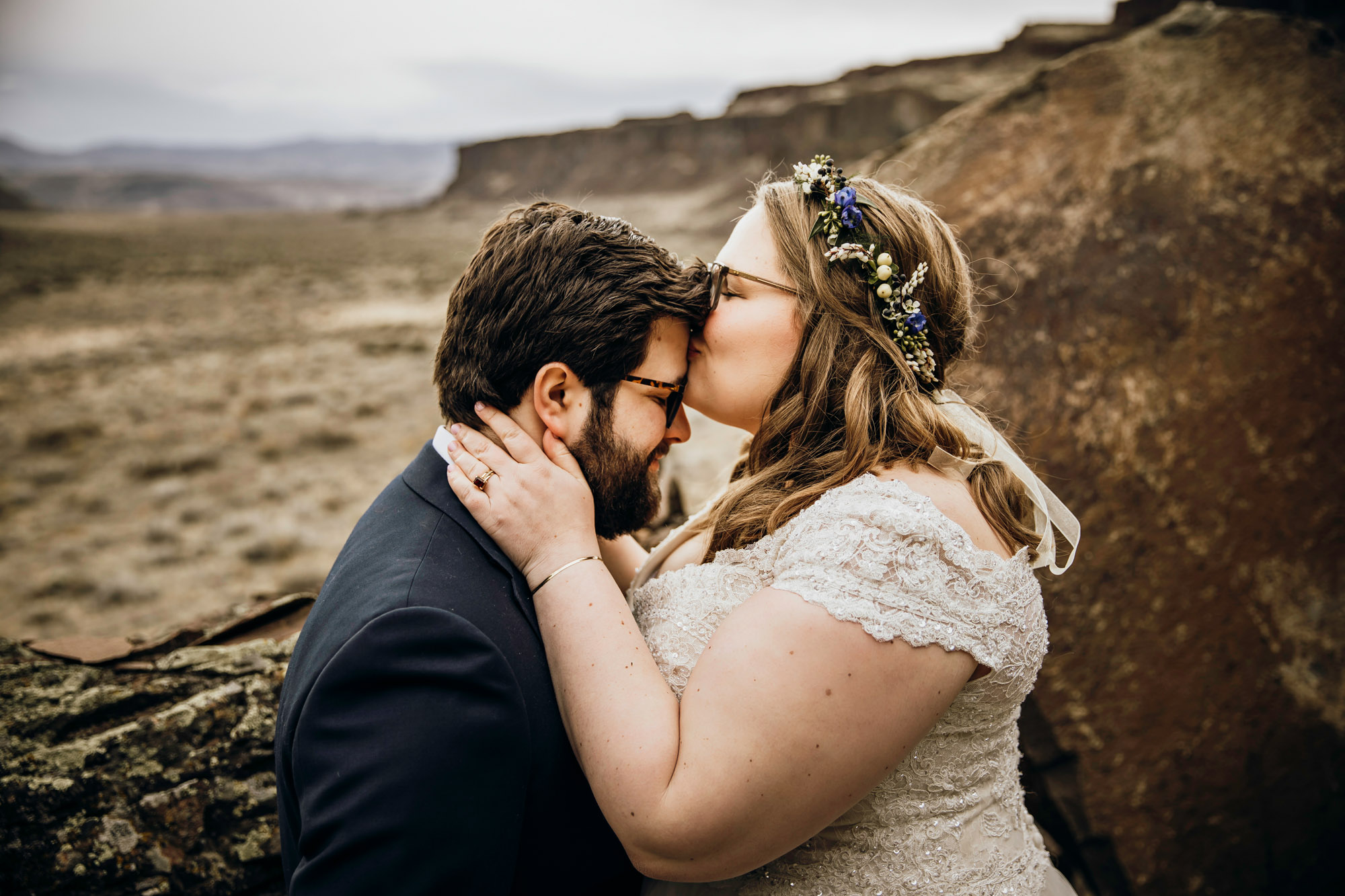 Columbia River Gorge Central Washington trash the dress session by Seattle wedding photographer James Thomas Long Photography