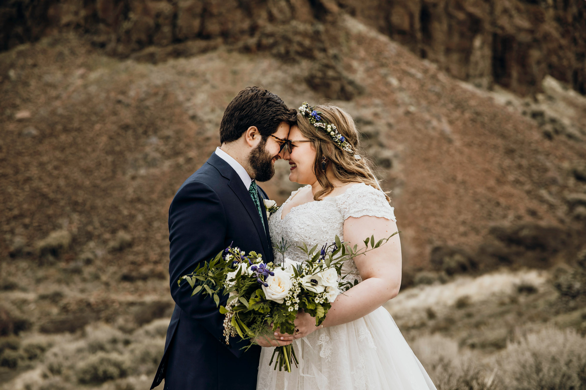 Columbia River Gorge Central Washington trash the dress session by Seattle wedding photographer James Thomas Long Photography