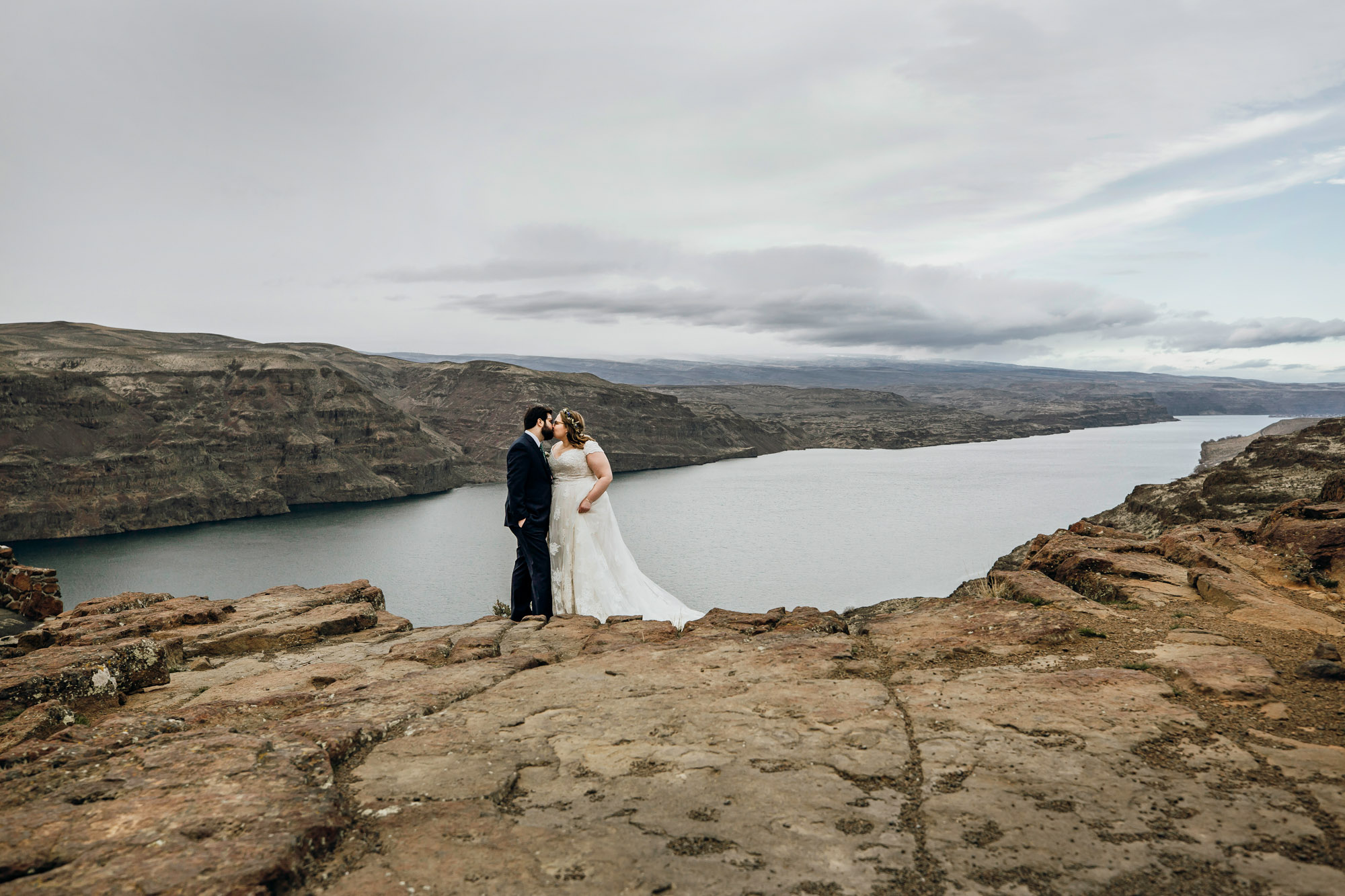 Columbia River Gorge Central Washington trash the dress session by Seattle wedding photographer James Thomas Long Photography