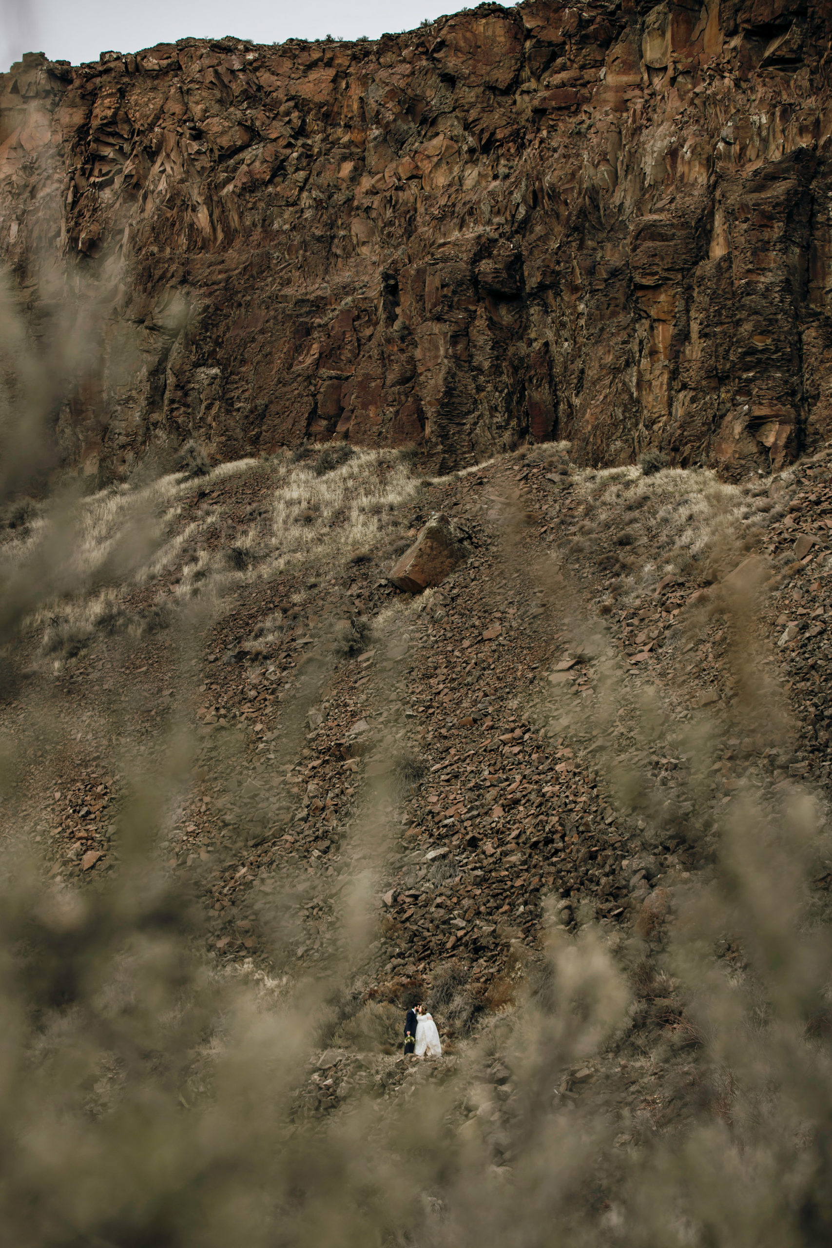 Columbia River Gorge Central Washington trash the dress session by Seattle wedding photographer James Thomas Long Photography