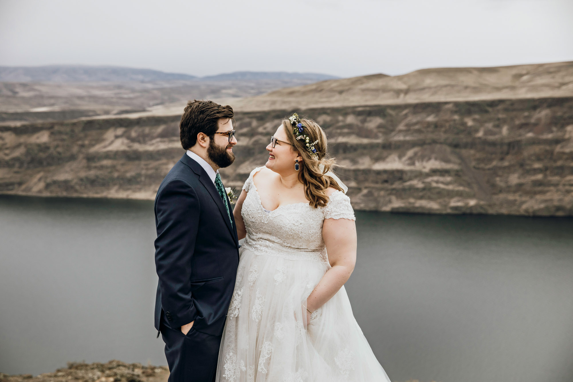 Columbia River Gorge Central Washington trash the dress session by Seattle wedding photographer James Thomas Long Photography