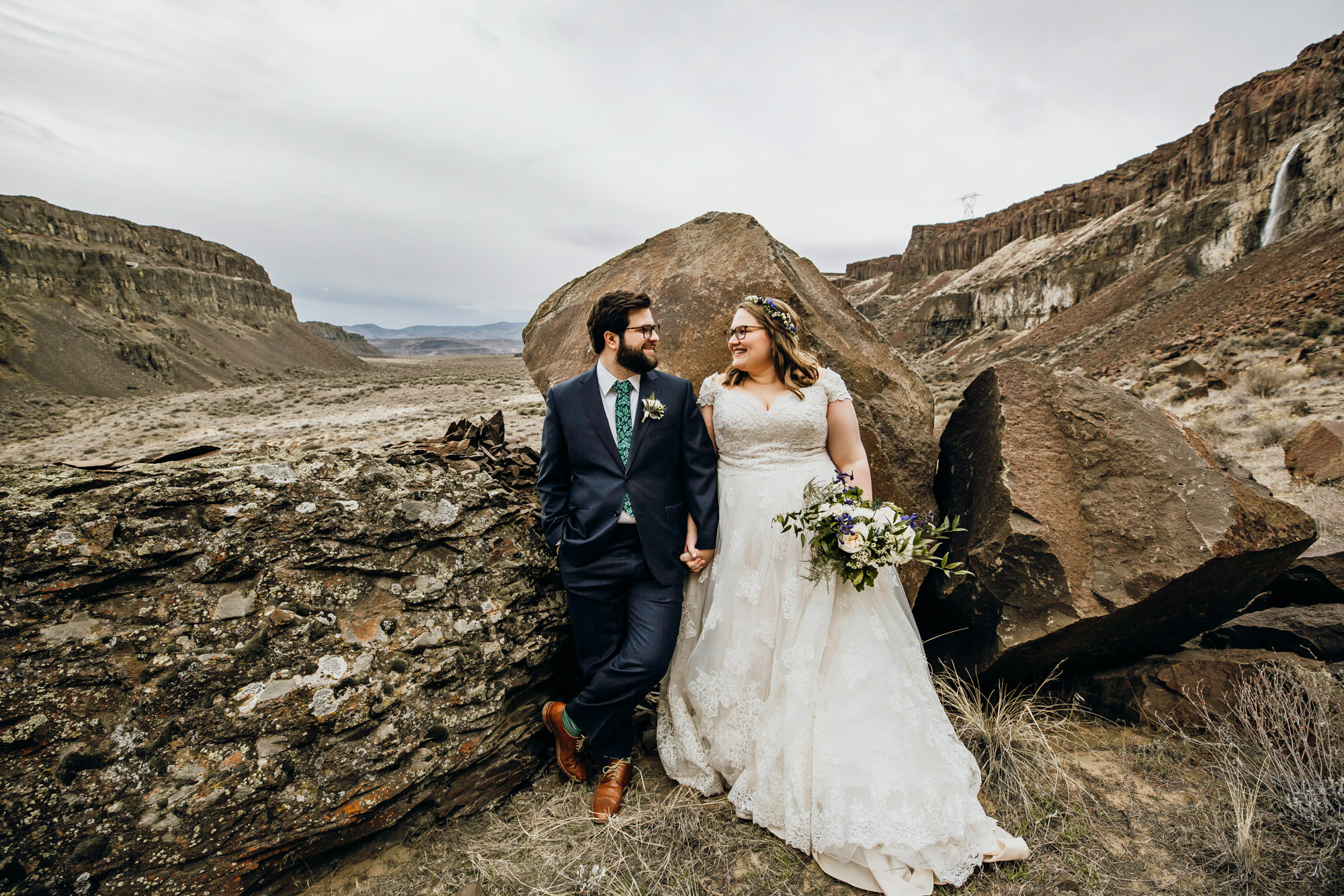 Columbia River Gorge Central Washington trash the dress session by Seattle wedding photographer James Thomas Long Photography