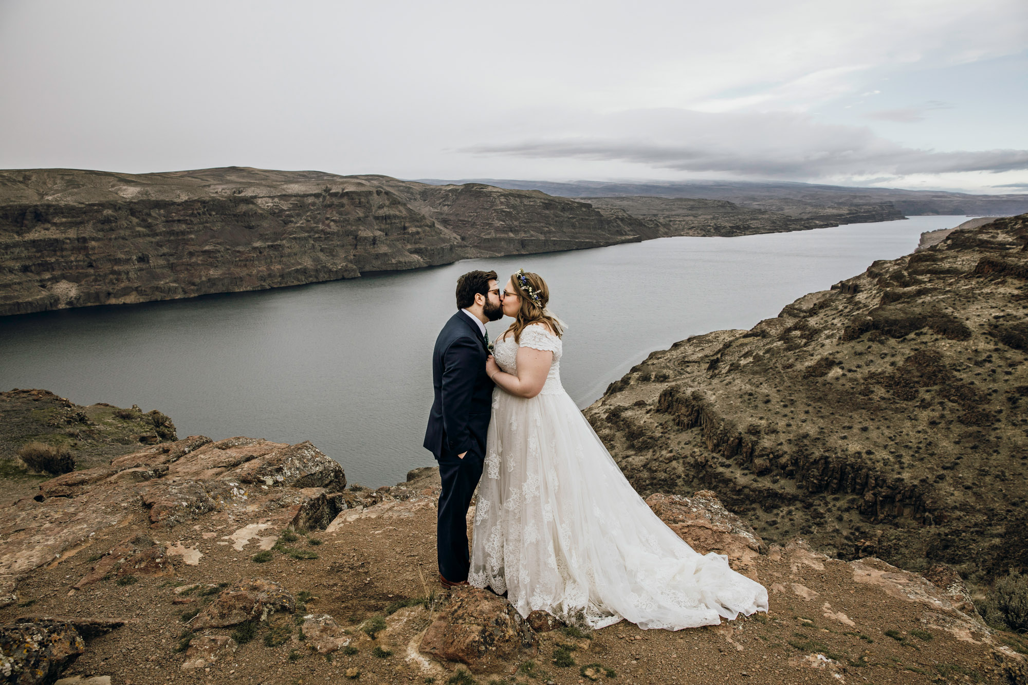 Columbia River Gorge Central Washington trash the dress session by Seattle wedding photographer James Thomas Long Photography