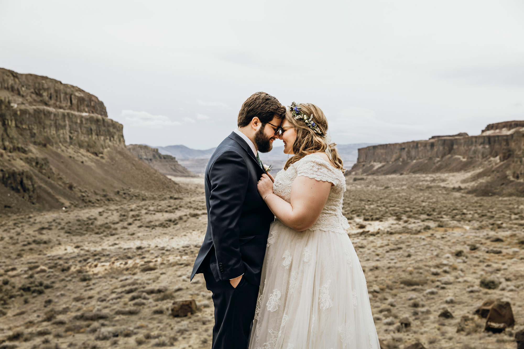 Columbia River Gorge Central Washington trash the dress session by Seattle wedding photographer James Thomas Long Photography