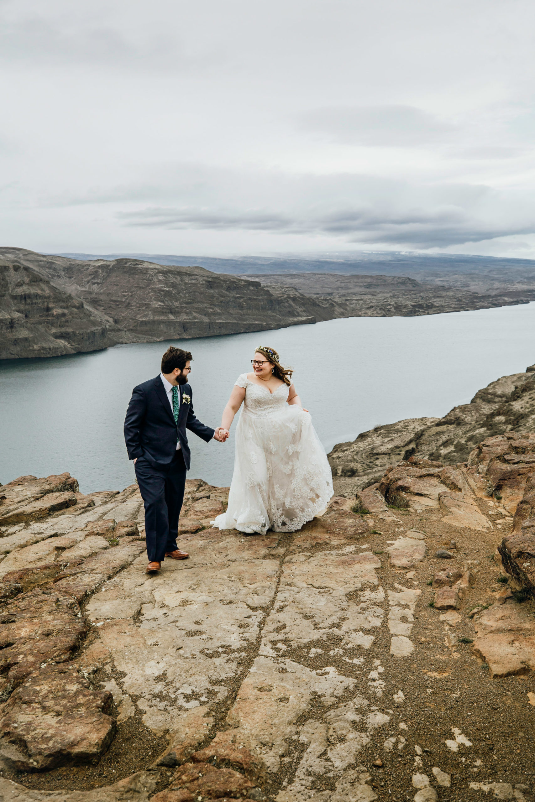 Columbia River Gorge Central Washington trash the dress session by Seattle wedding photographer James Thomas Long Photography