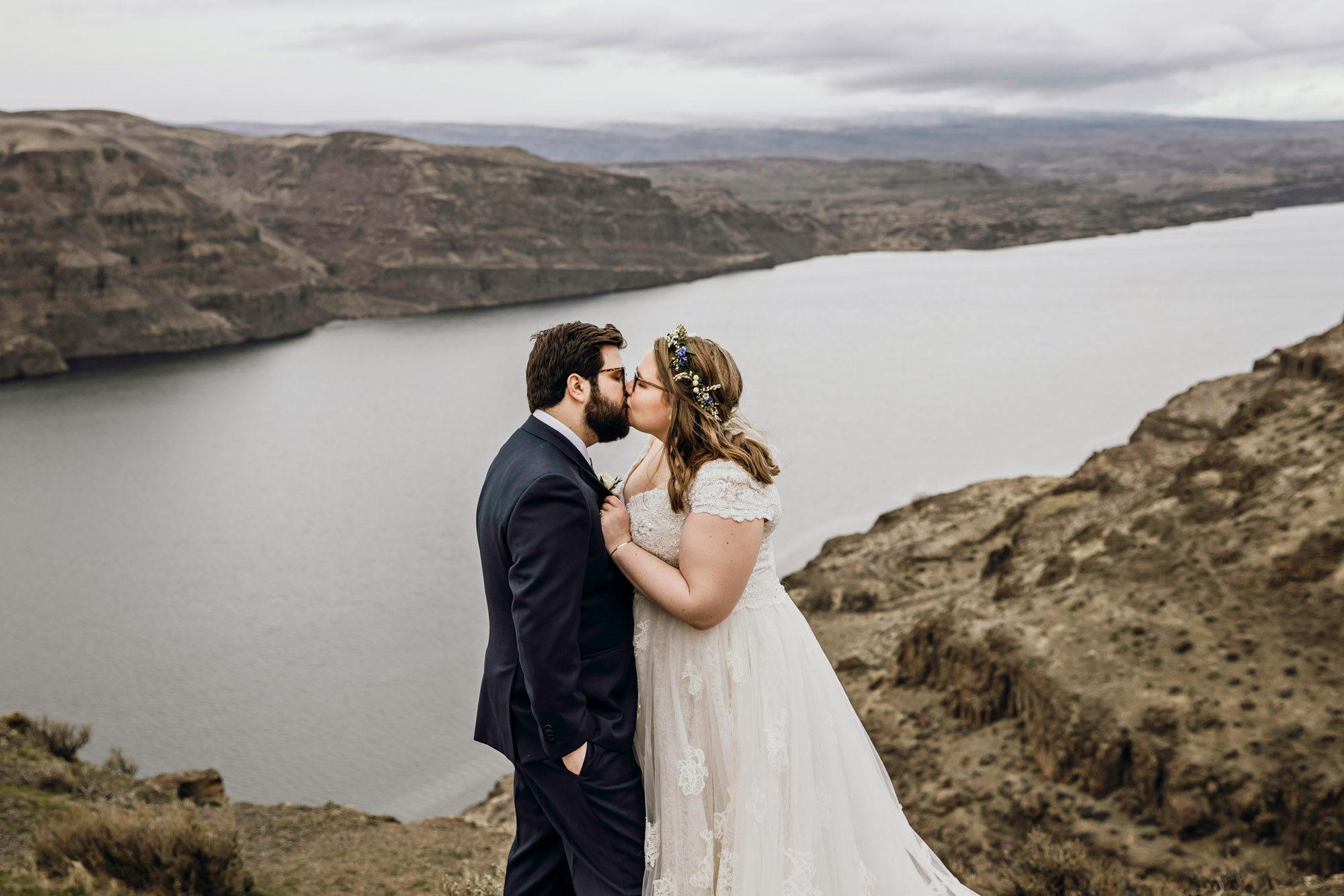 Columbia River Gorge Central Washington trash the dress session by Seattle wedding photographer James Thomas Long Photography