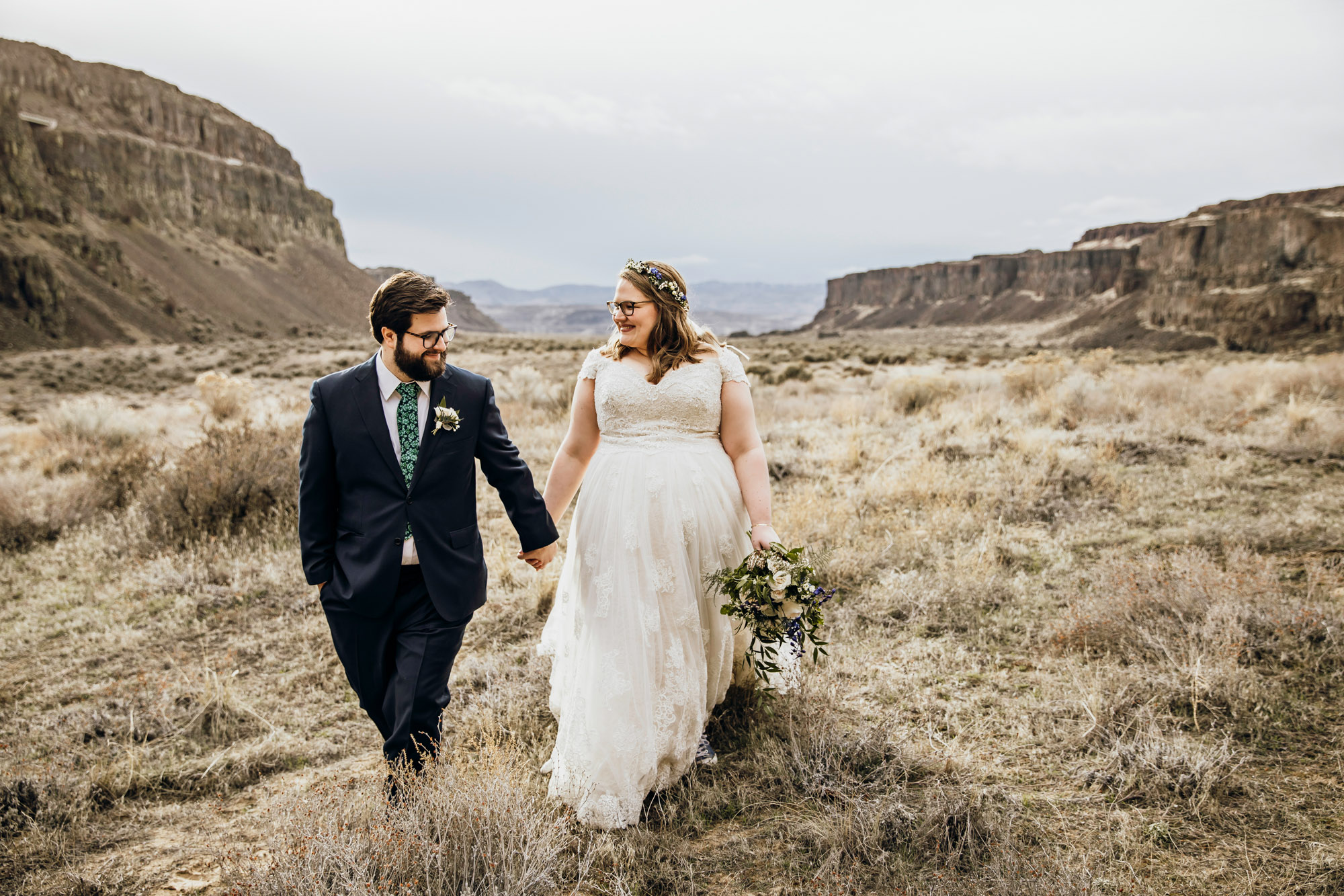 Columbia River Gorge Central Washington trash the dress session by Seattle wedding photographer James Thomas Long Photography