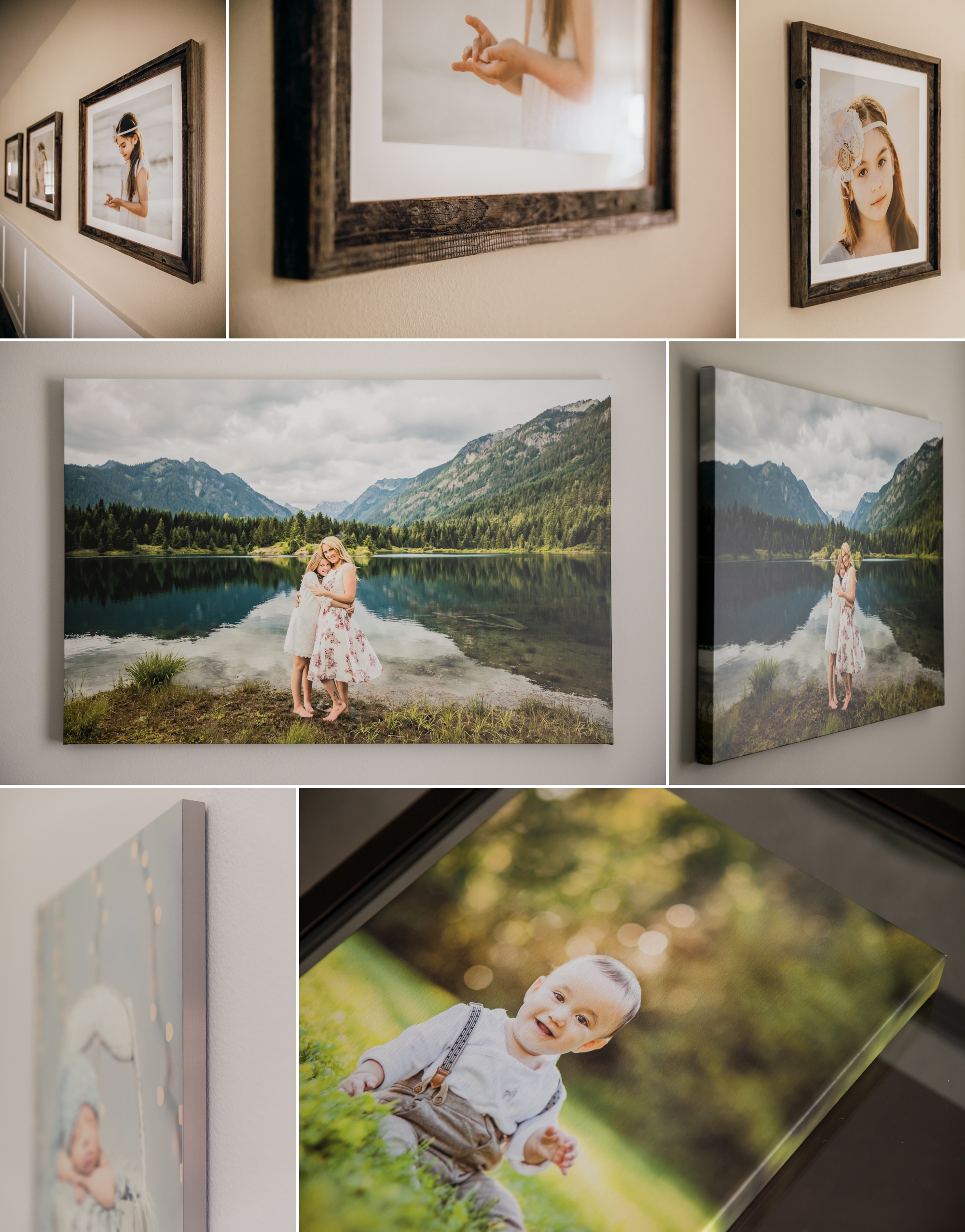 Wall portrait options at James Thomas Long Photography