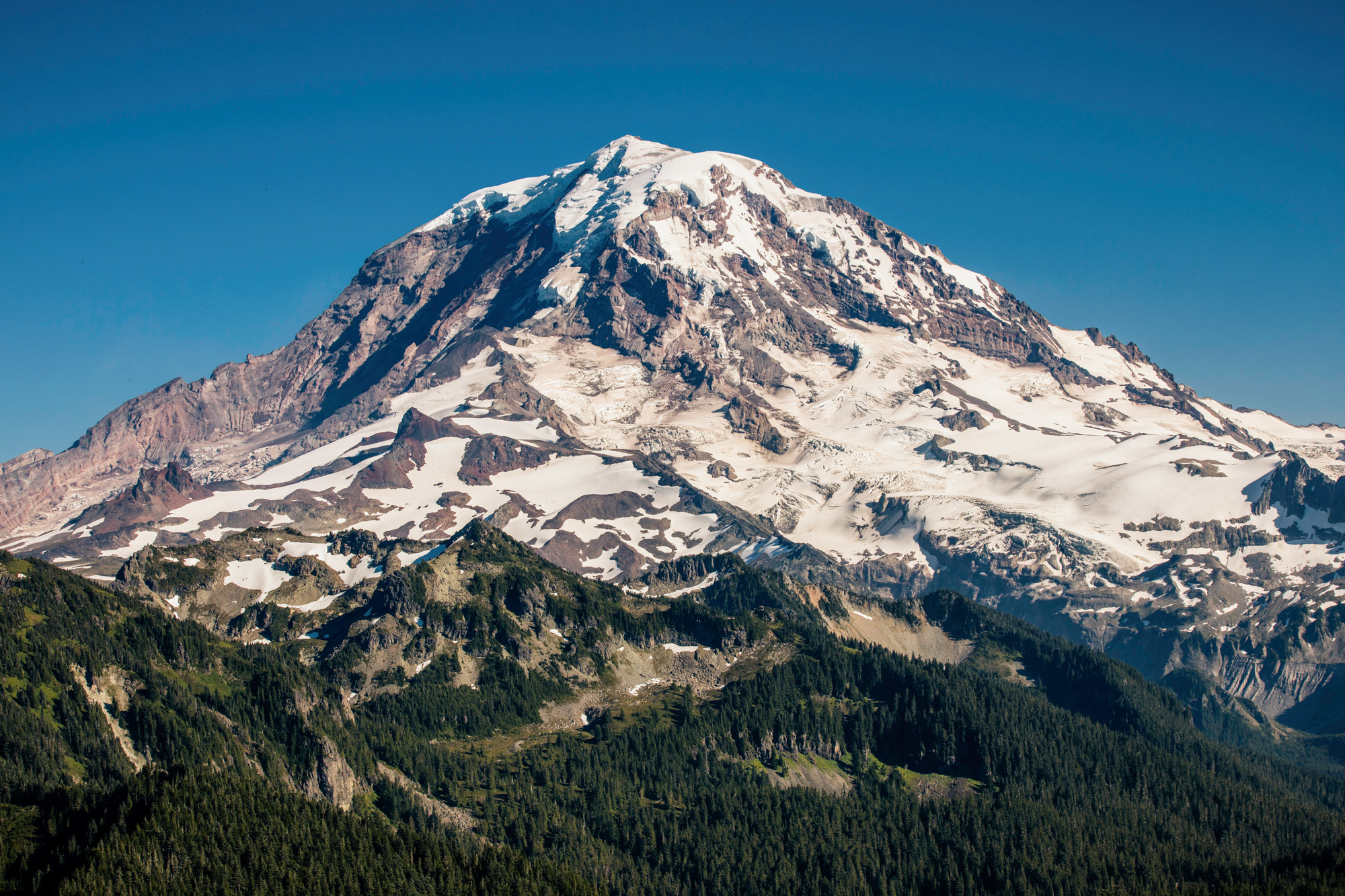 Mount Rainier adventure engagement session by Seattle wedding photographer James Thomas Long Photography