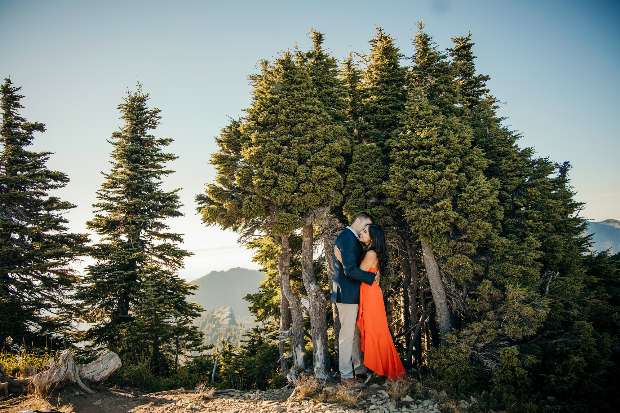 Mount Rainier adventure engagement session by Seattle wedding photographer James Thomas Long Photography