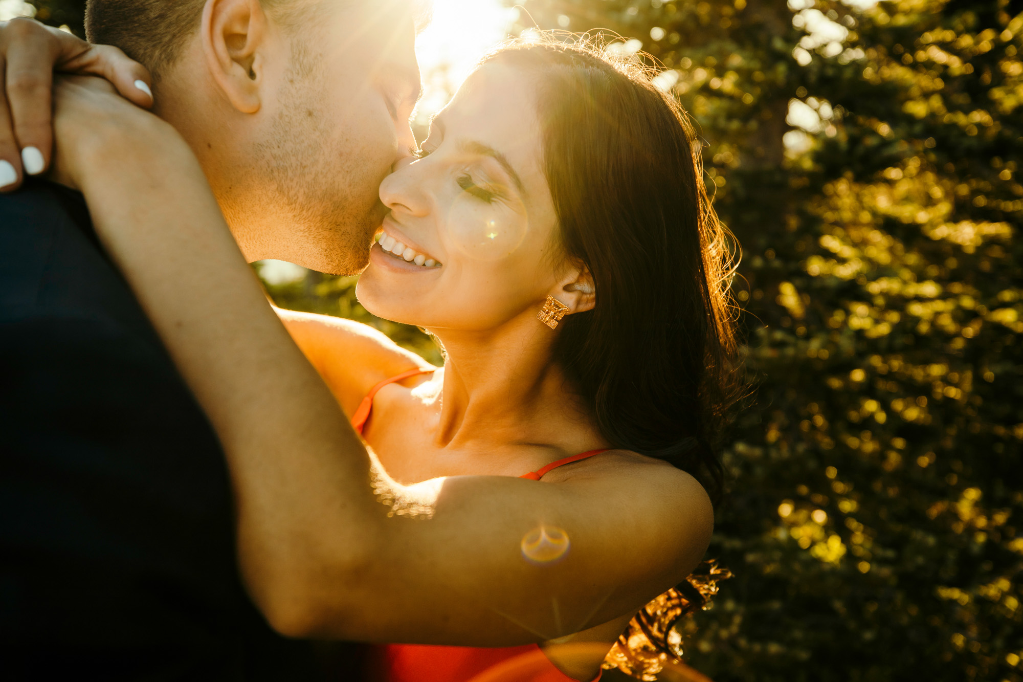 Mount Rainier adventure engagement session by Seattle wedding photographer James Thomas Long Photography