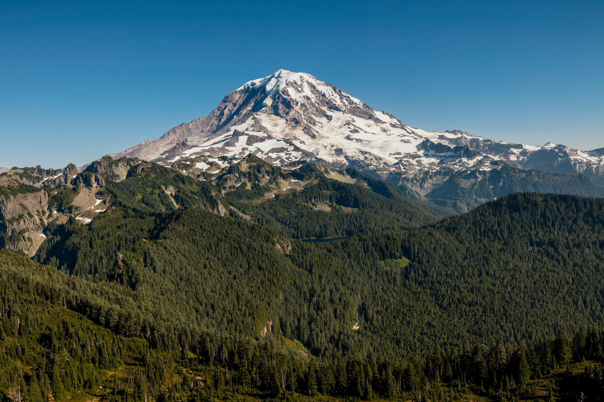 Mount Rainier adventure engagement session by Seattle wedding photographer James Thomas Long Photography