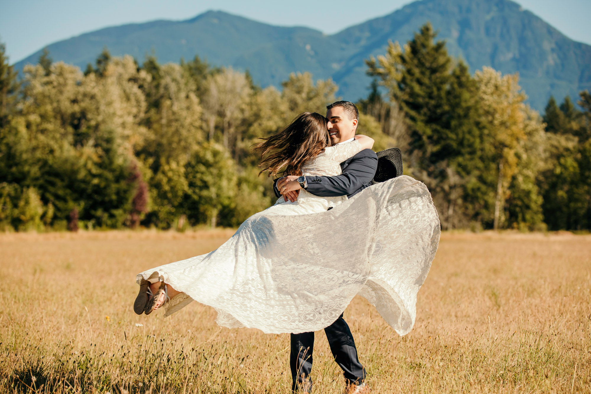 Snoqualmie Falls elopement by Seattle Wedding Photographer James Thomas Long Photography