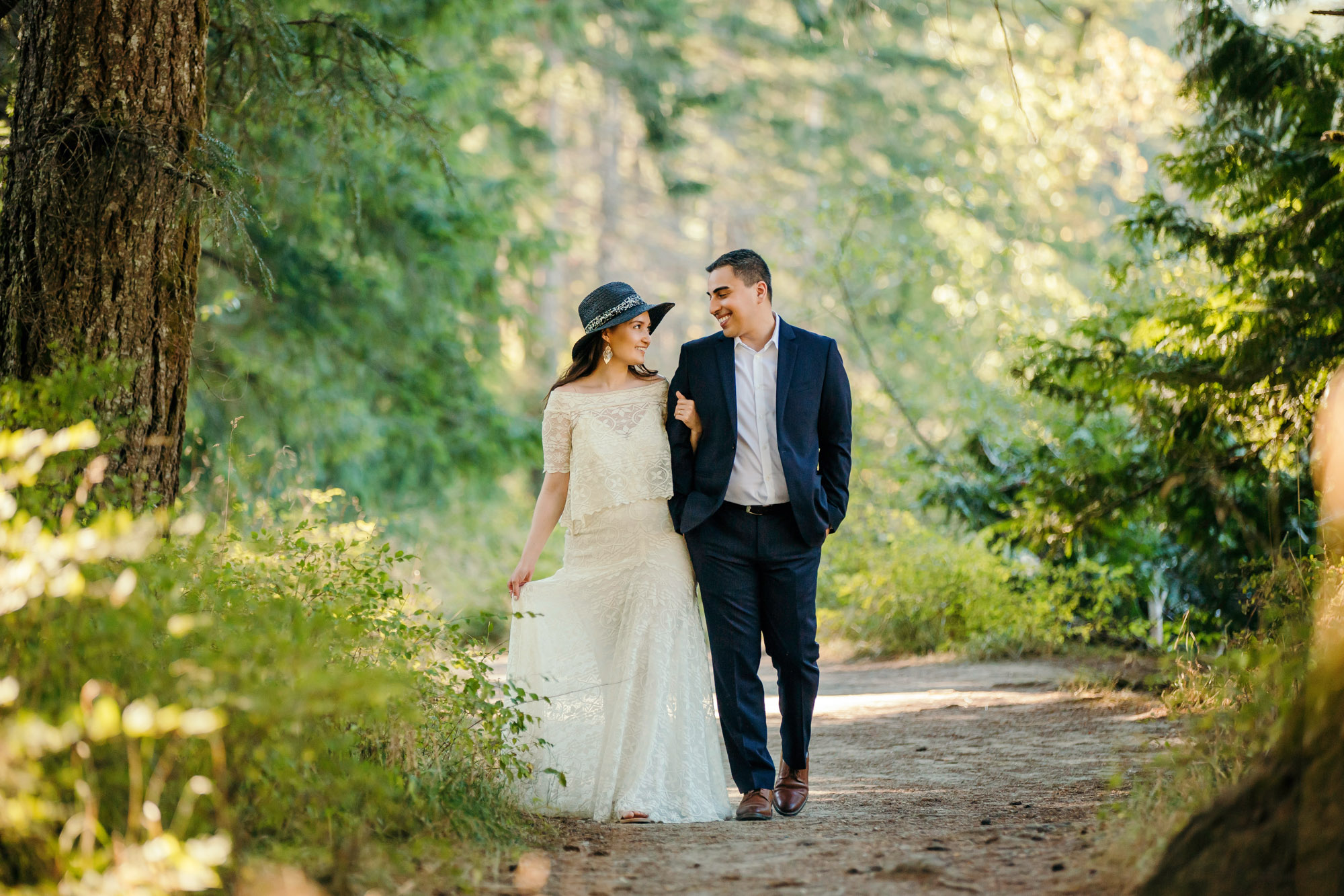 Snoqualmie Falls elopement by Seattle Wedding Photographer James Thomas Long Photography