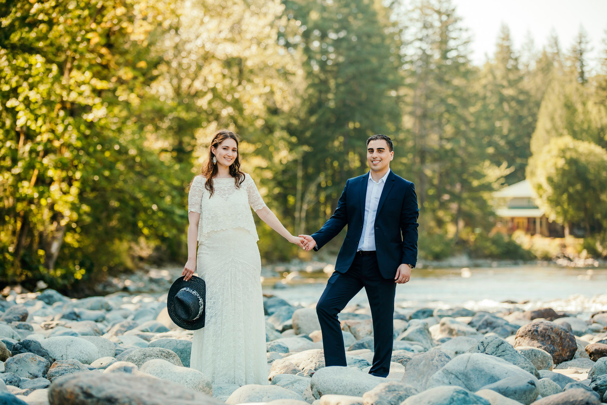 Snoqualmie Falls elopement by Seattle Wedding Photographer James Thomas Long Photography