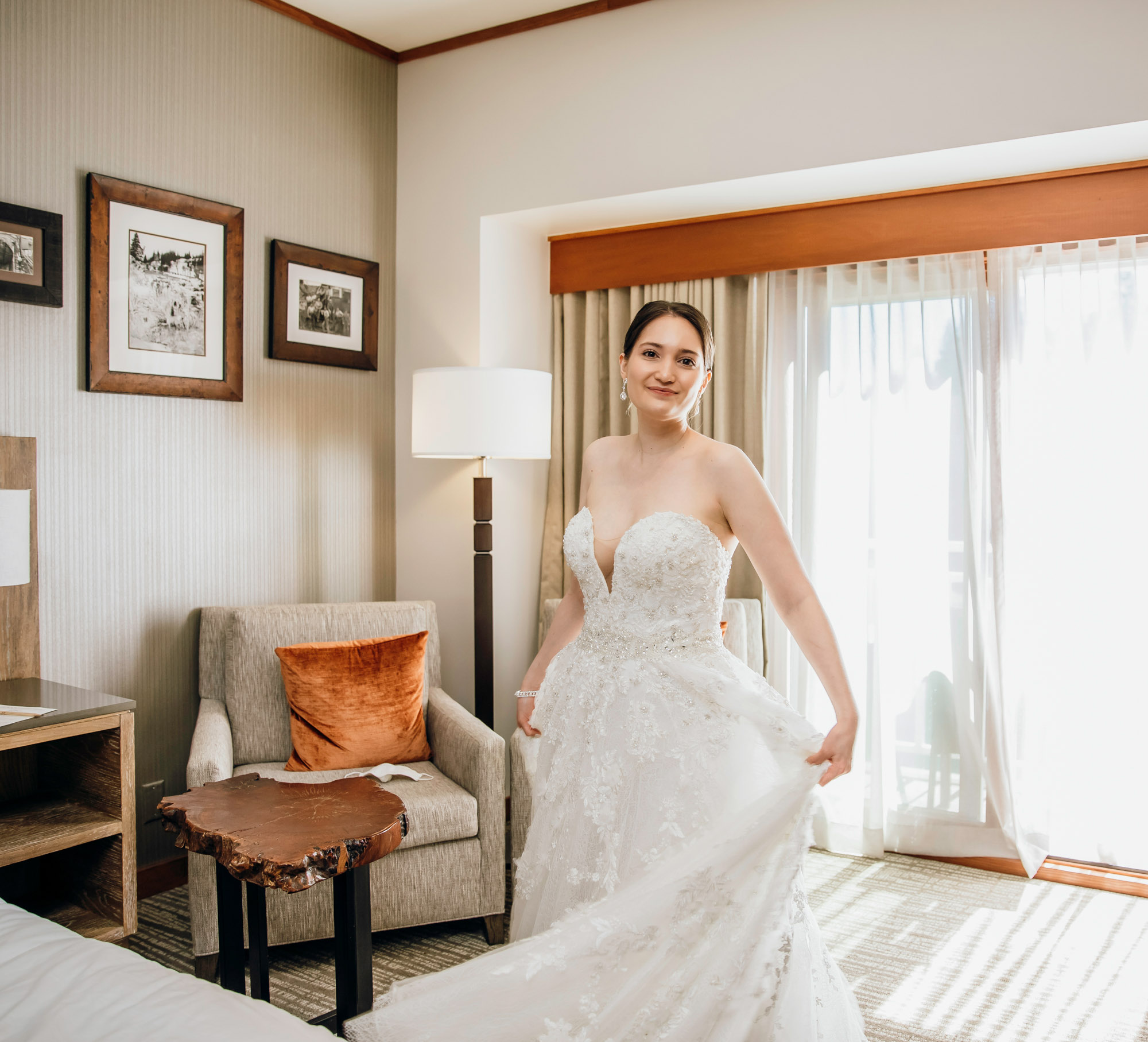 Snoqualmie Falls elopement by Seattle Wedding Photographer James Thomas Long Photography