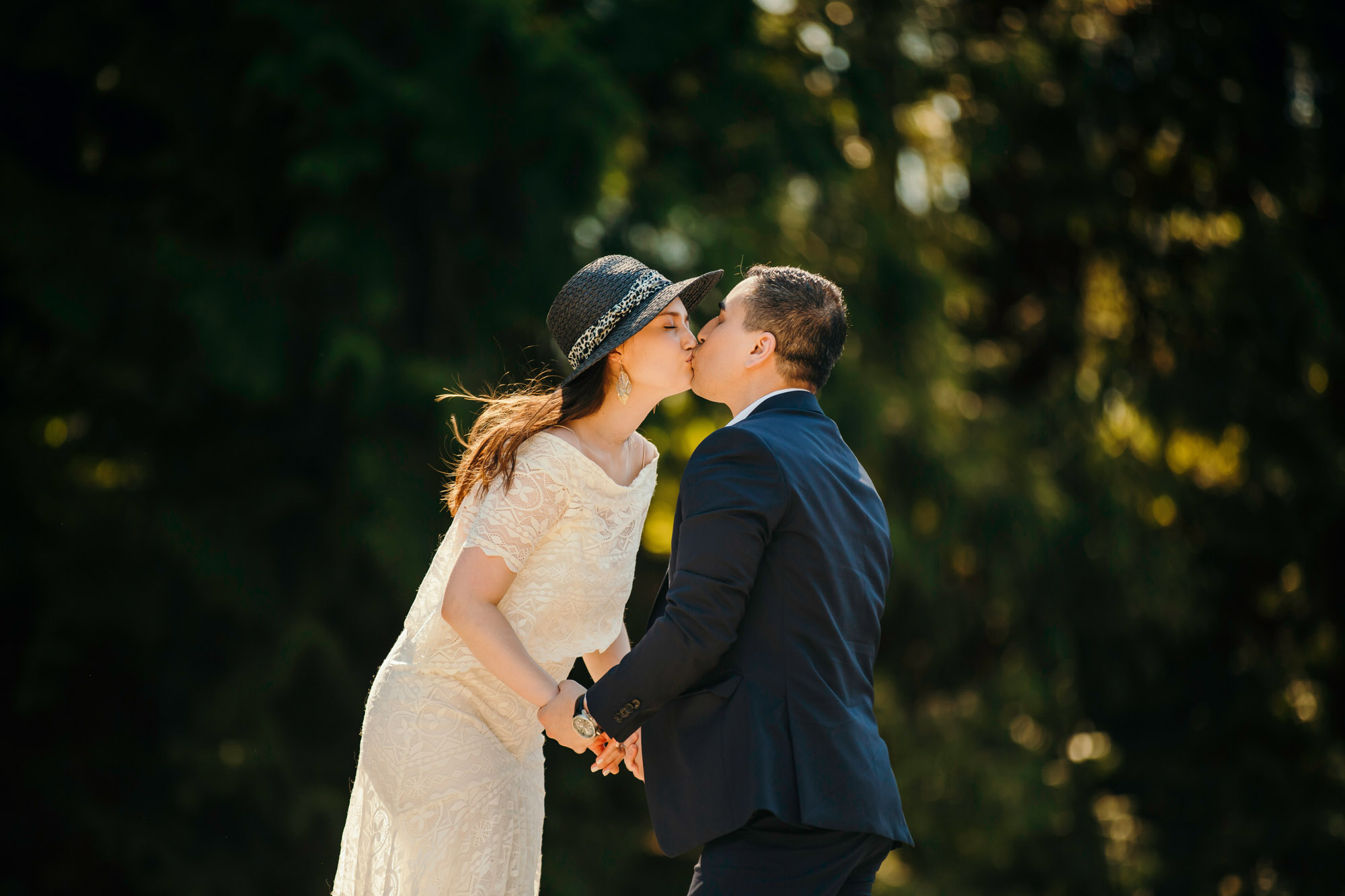 Snoqualmie Falls elopement by Seattle Wedding Photographer James Thomas Long Photography