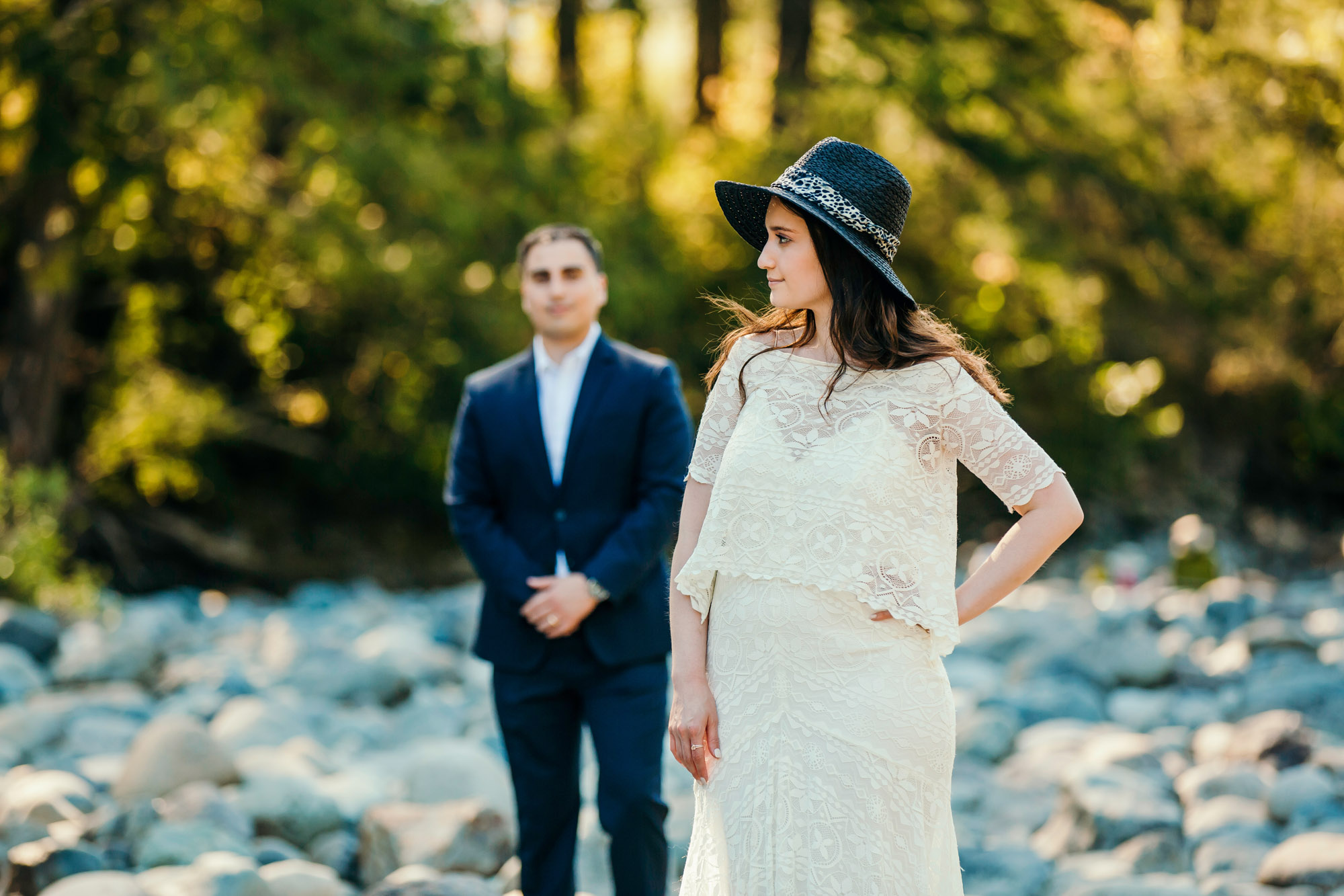 Snoqualmie Falls elopement by Seattle Wedding Photographer James Thomas Long Photography