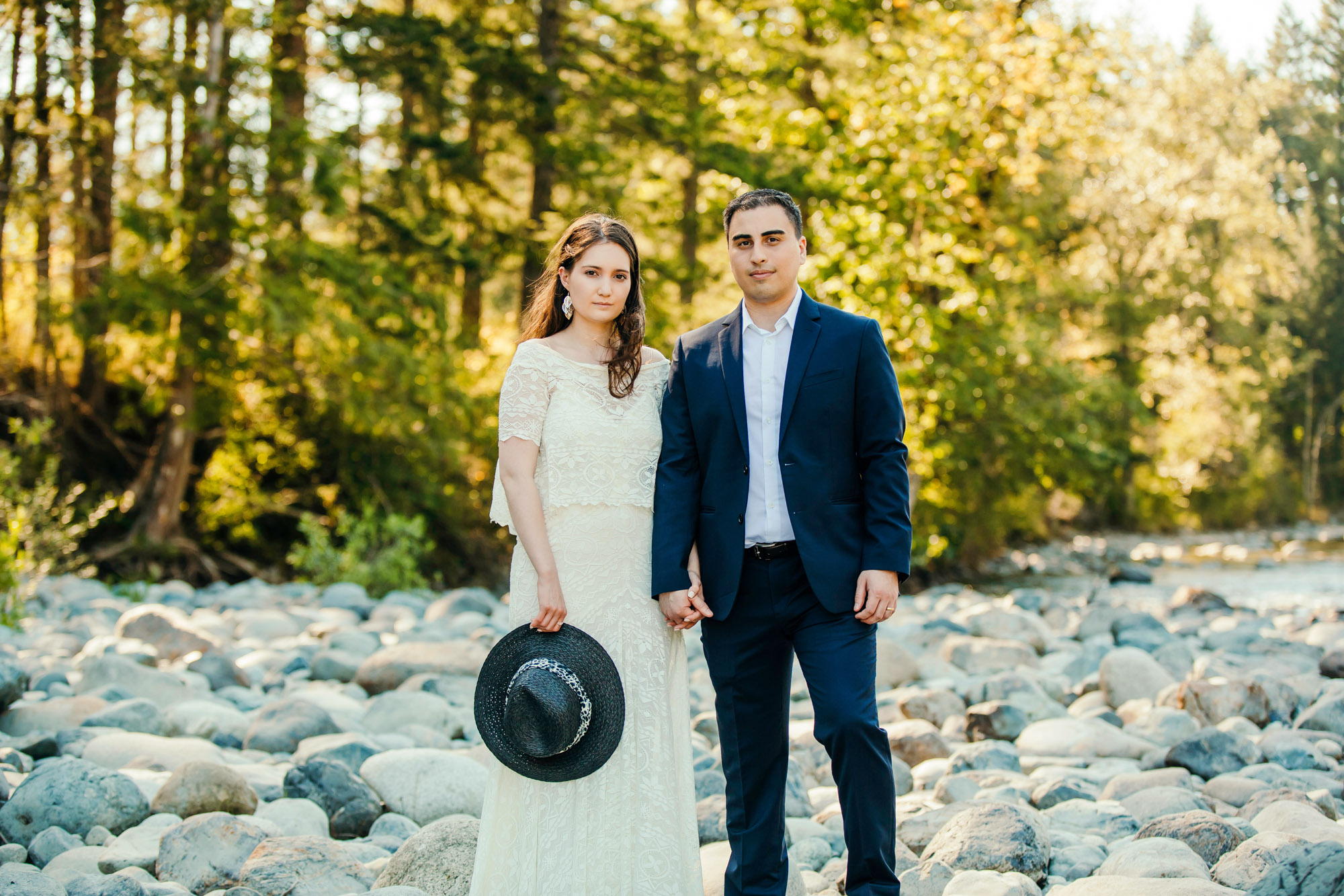 Snoqualmie Falls elopement by Seattle Wedding Photographer James Thomas Long Photography