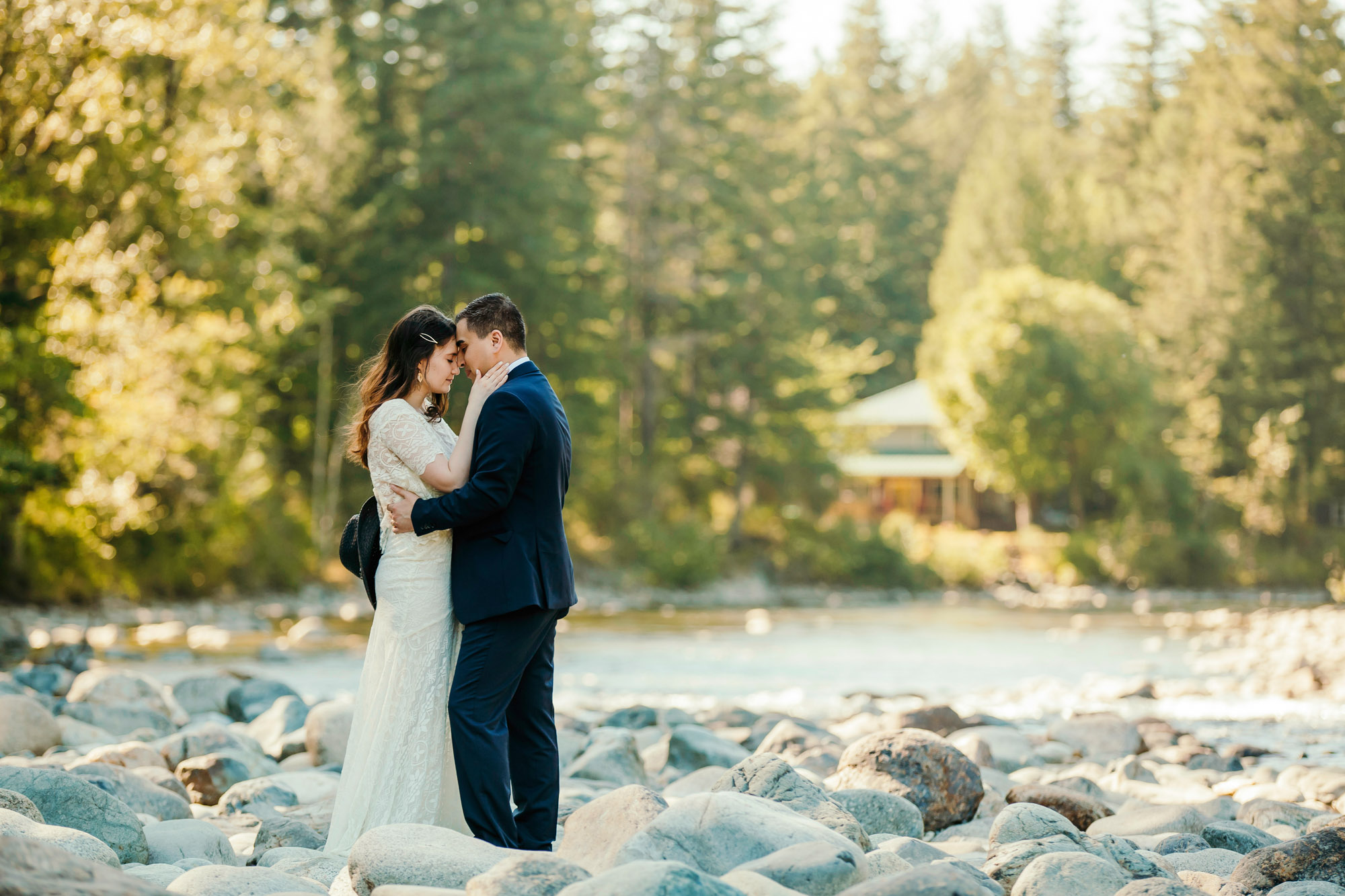 Snoqualmie Falls elopement by Seattle Wedding Photographer James Thomas Long Photography