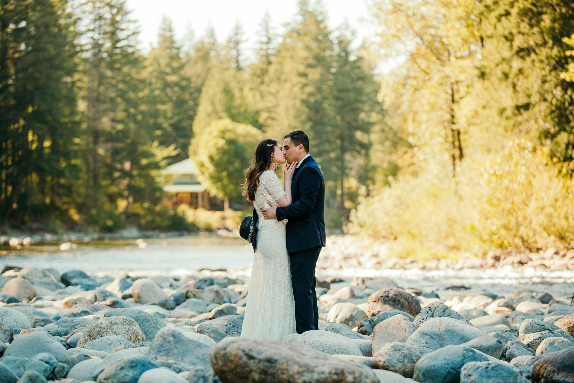 Snoqualmie Falls elopement by Seattle Wedding Photographer James Thomas Long Photography