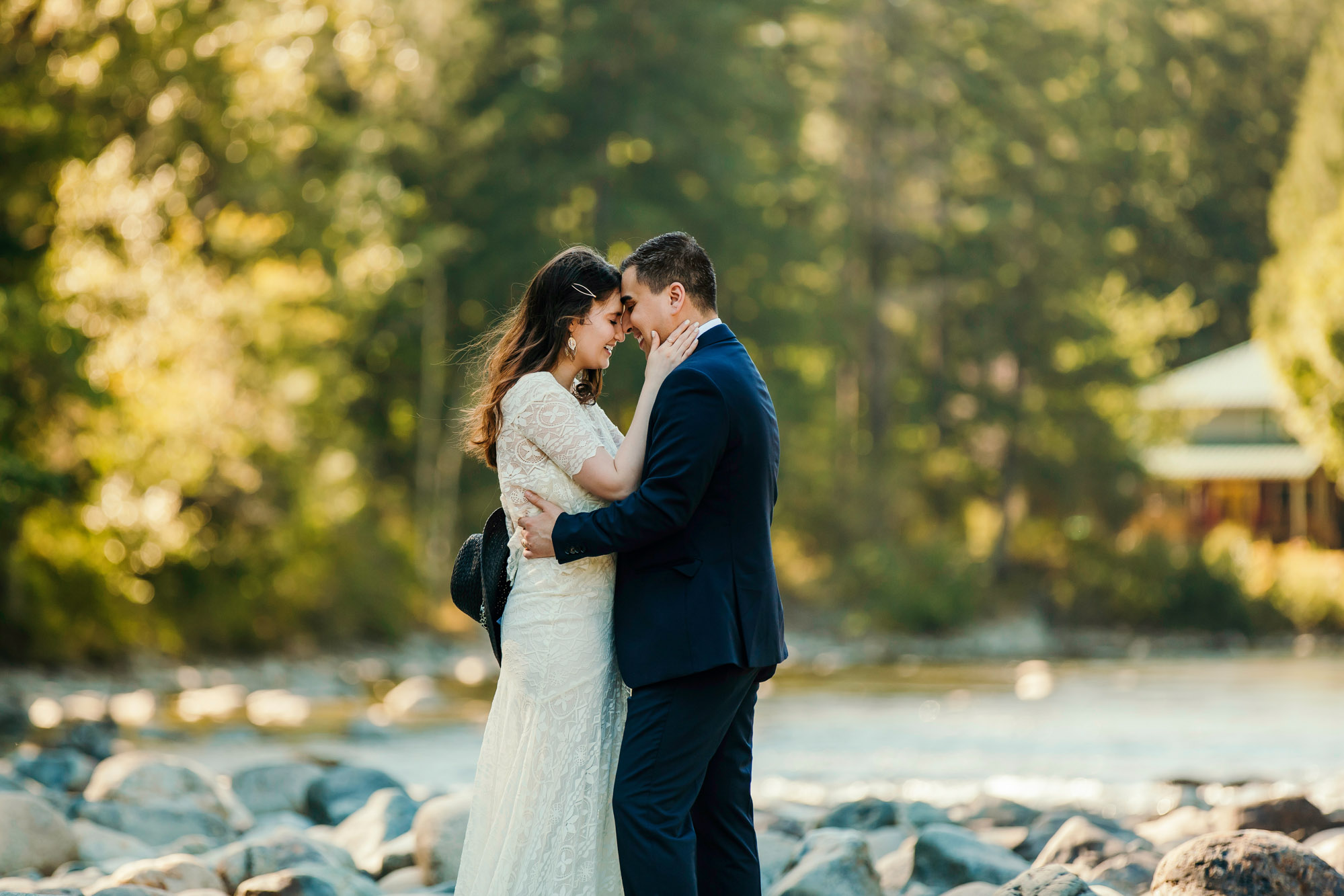 Snoqualmie Falls elopement by Seattle Wedding Photographer James Thomas Long Photography