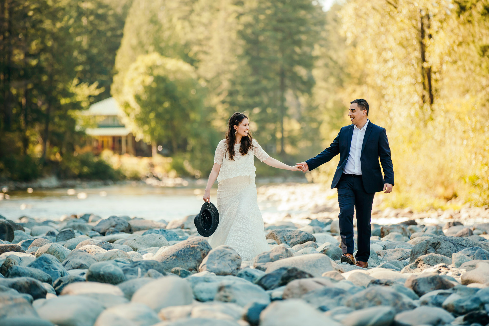 Snoqualmie Falls elopement by Seattle Wedding Photographer James Thomas Long Photography