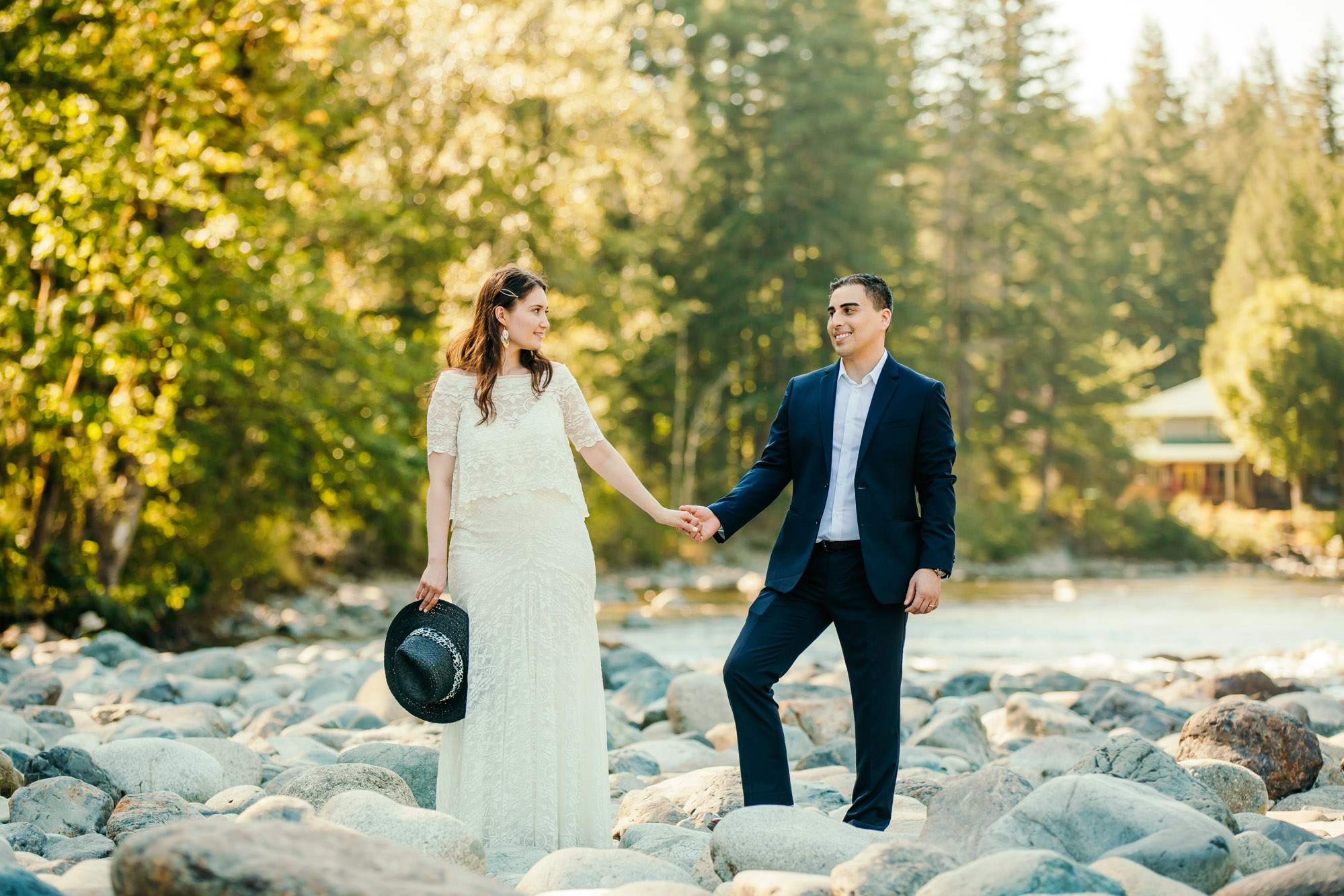 Snoqualmie Falls elopement by Seattle Wedding Photographer James Thomas Long Photography